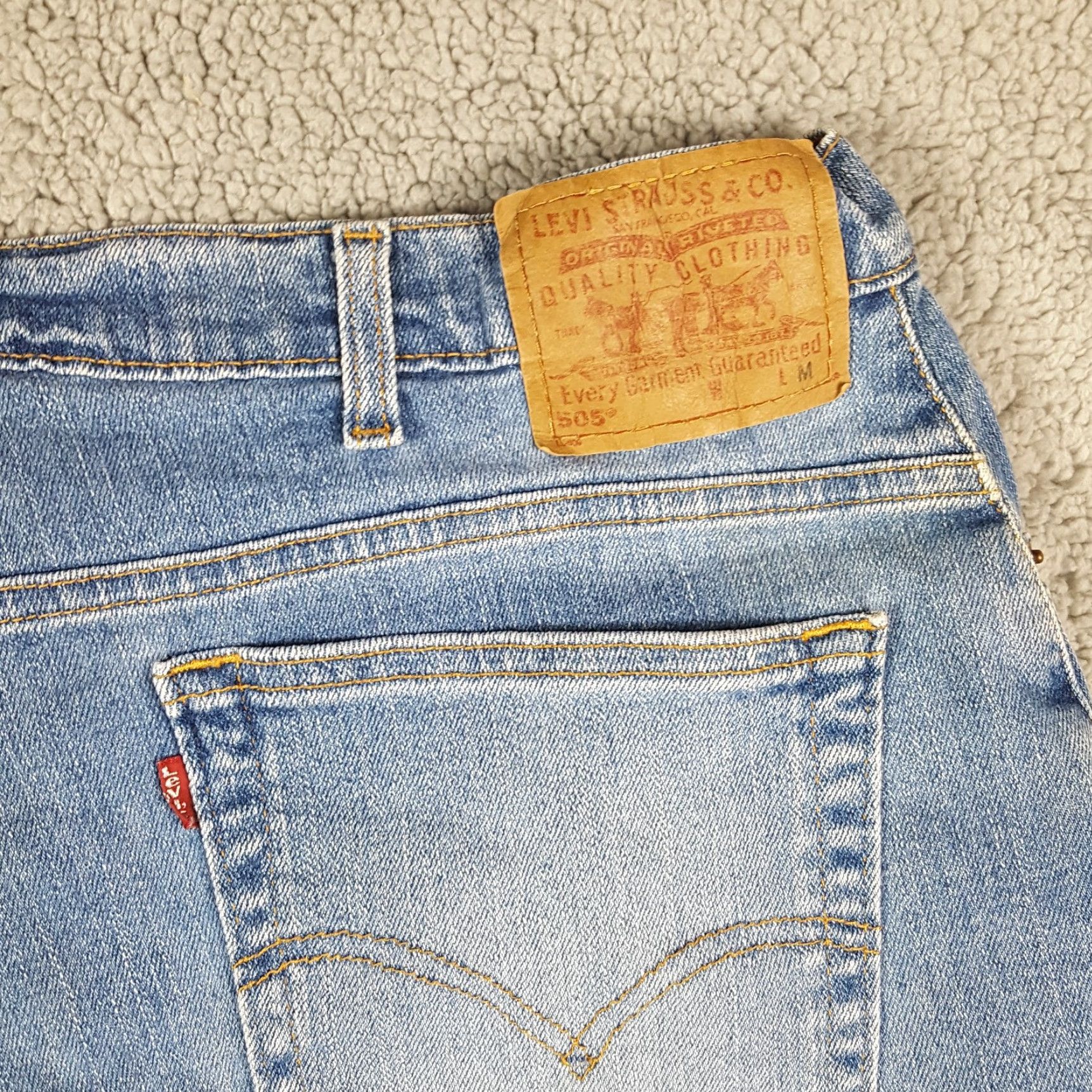 Levi's Vintage Levi's 505 Jeans Women’s Size 38x30 Tapered Relaxed Fit Denim Blue Y2K 90s Size 40" / US 18 - 6 Thumbnail