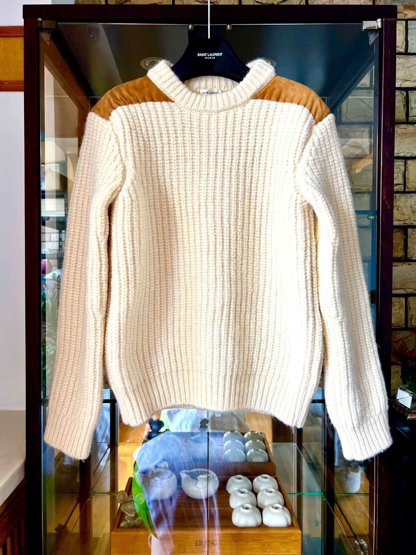 Saint Laurent Paris Saint Laurent Paris Splicing sweater Size US M / EU 48-50 / 2 - 1 Thumbnail