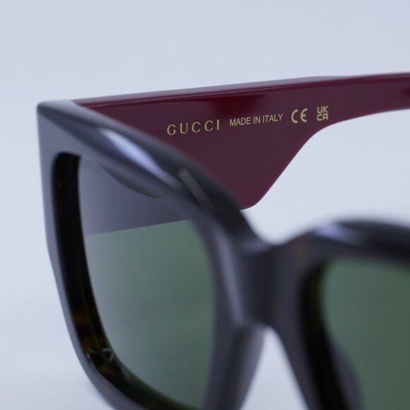 Gucci 🕶️ New Gucci GG1663S 002 Sunglasses - Havana/Red Frame Size ONE SIZE - 8 Thumbnail