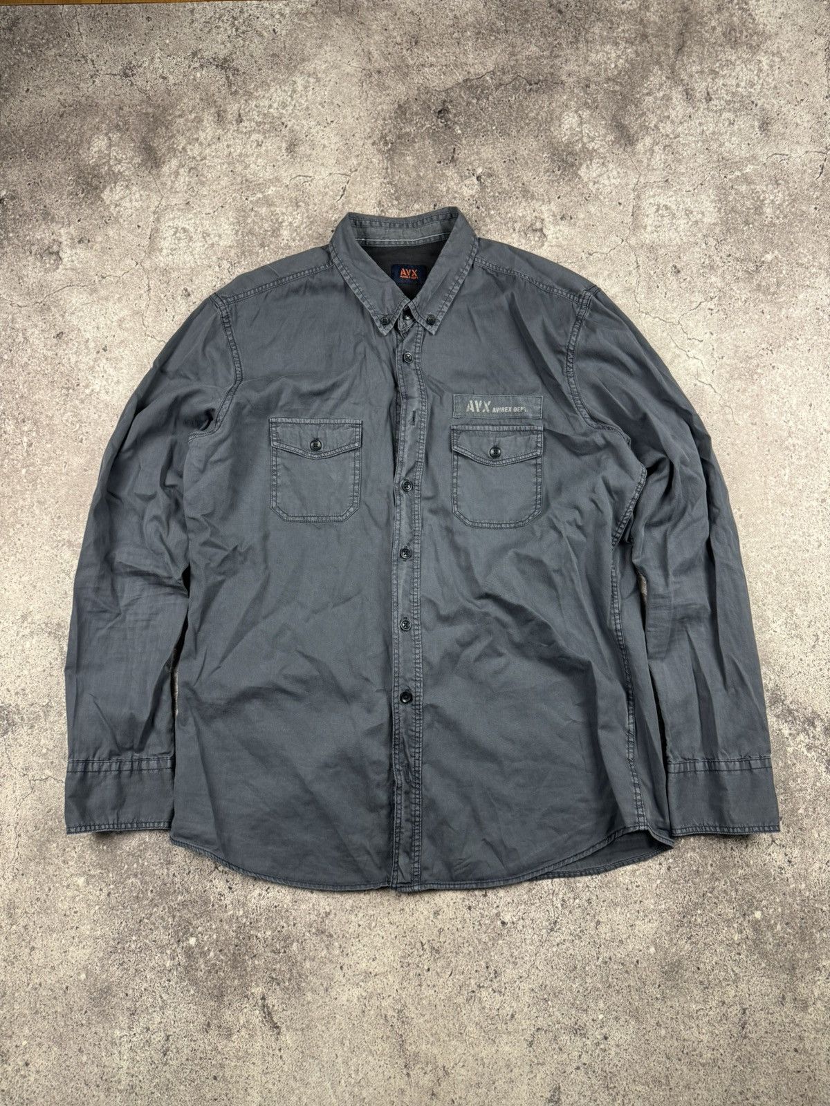 Avirex Vintage Avirex Shirt long Sleeve Button Up Patched Size US S / EU 44-46 / 1 - 1 Thumbnail