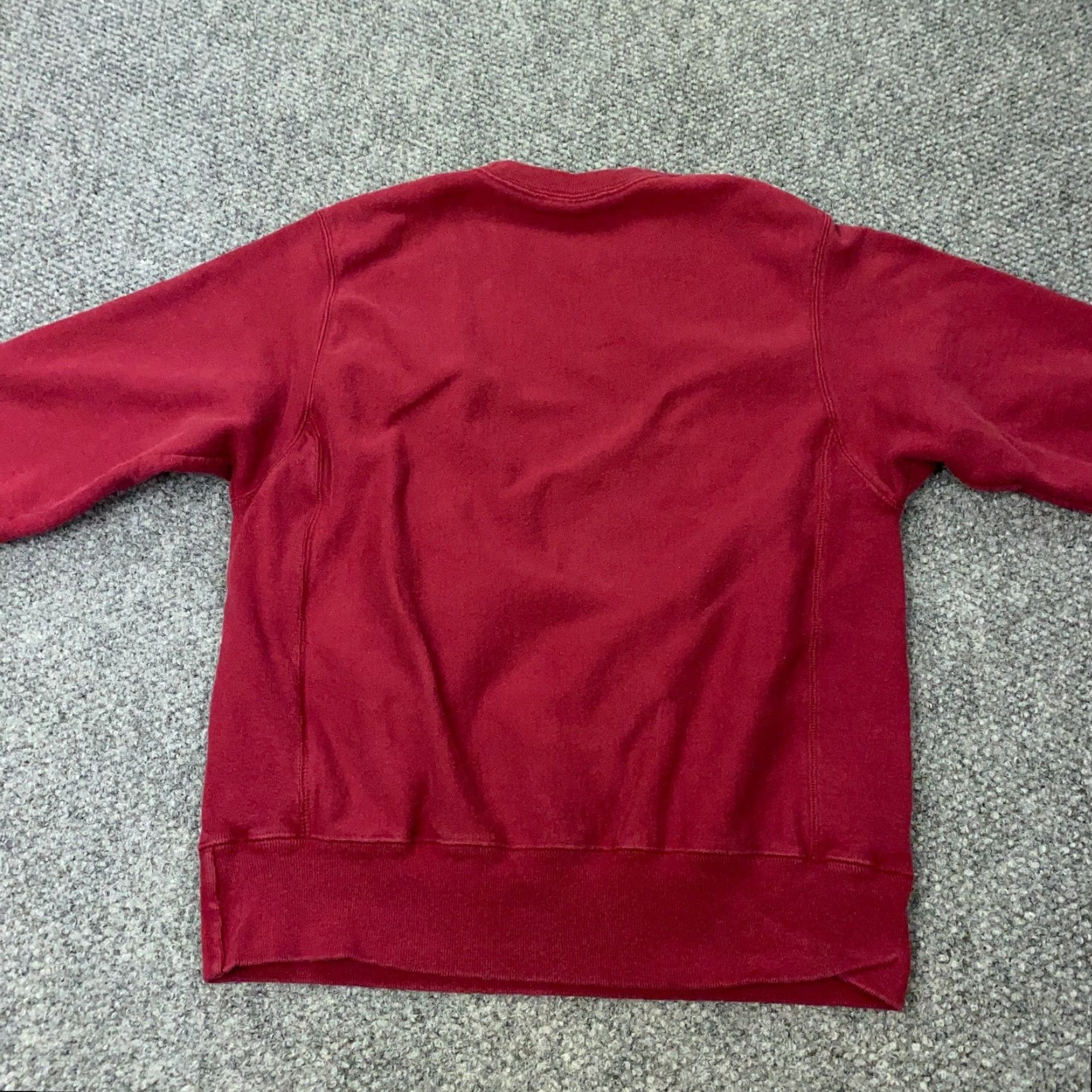 Champion Champion Sweatshirt Mens Small Crew Maroon Reverse Weave Logo Pullover Classic 90s Retro Size US S / EU 44-46 / 1 - 5 Thumbnail