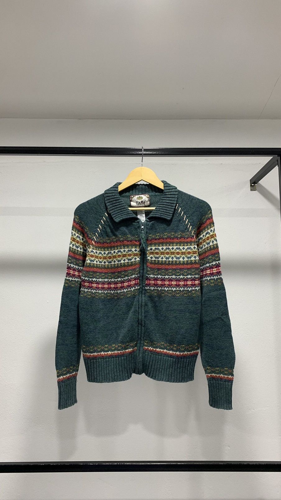Aran Isles Knitwear × Homespun Knitwear × Vintage Acne Studios Inspired Knit Collar Sweater Size US M / EU 48-50 / 2 - 2 Thumbnail