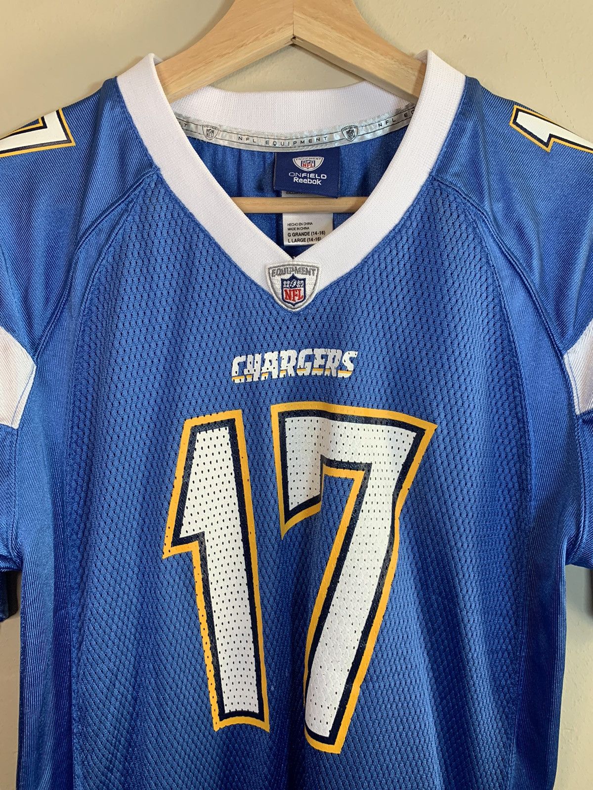 NFL × Reebok × Vintage RARE Vintage Philip Rivers #17 San Diego Chargers NFL Jersey Size US S / EU 44-46 / 1 - 3 Thumbnail