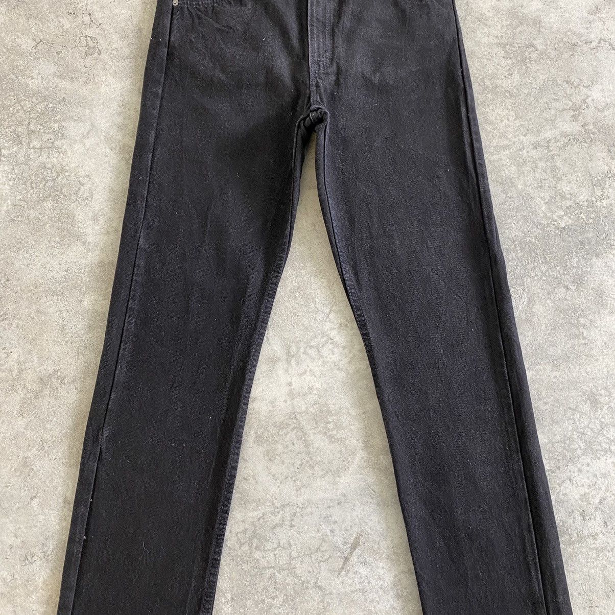 Levi's VTG 1995 Levis 505 Orange Tab Straight Leg Black Denim Size US 31 - 7 Thumbnail