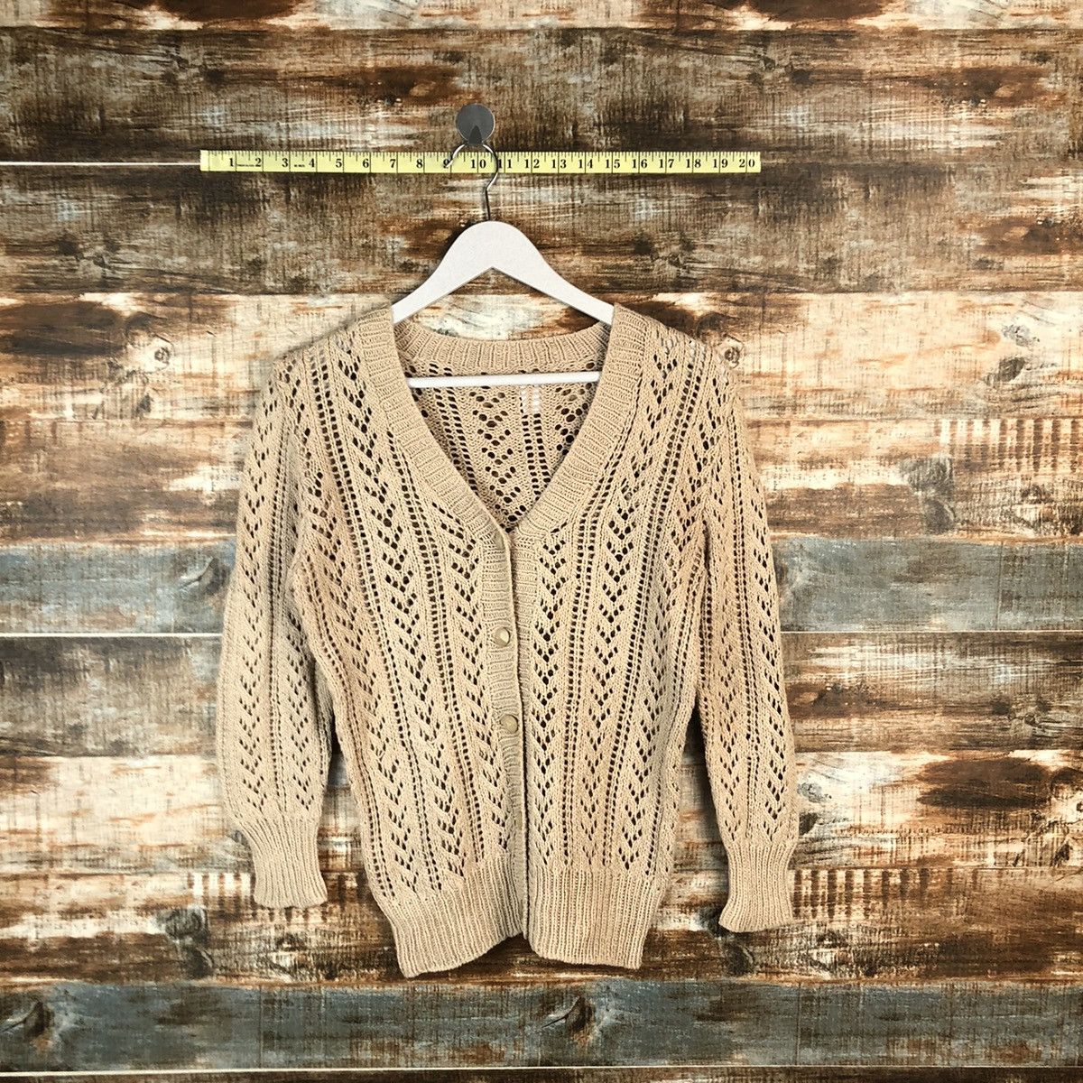 Japanese Brand Japanese Brand Brown Cardigan Knitwear #A1348 Size S / US 4 / IT 40 - 1 Thumbnail