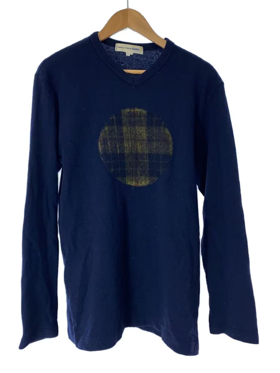 Comme des Garcons × Comme des Garcons SHIRT Plaid Wool Knit Sweater Size US L / EU 52-54 / 3 - 1 Thumbnail