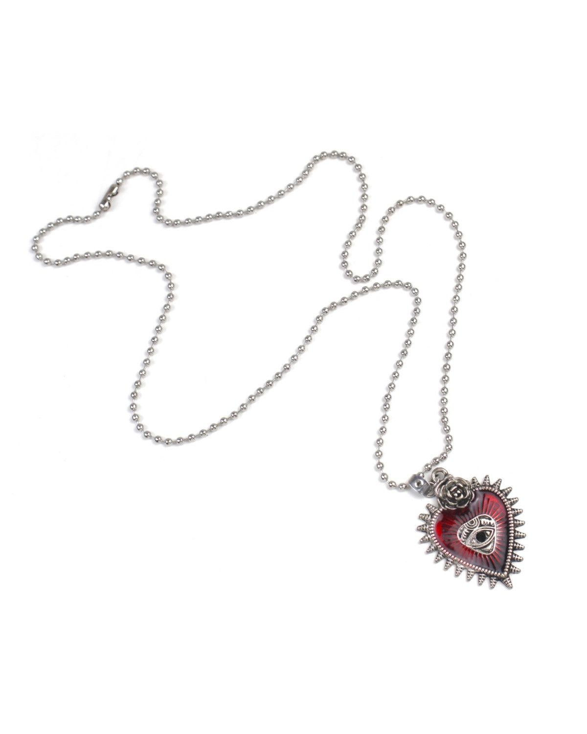 Japanese Brand 2000S JAPANESE MADE SACRED HEART “ALL-SEEING EYE” NECKLACE Size ONE SIZE - 2 Thumbnail