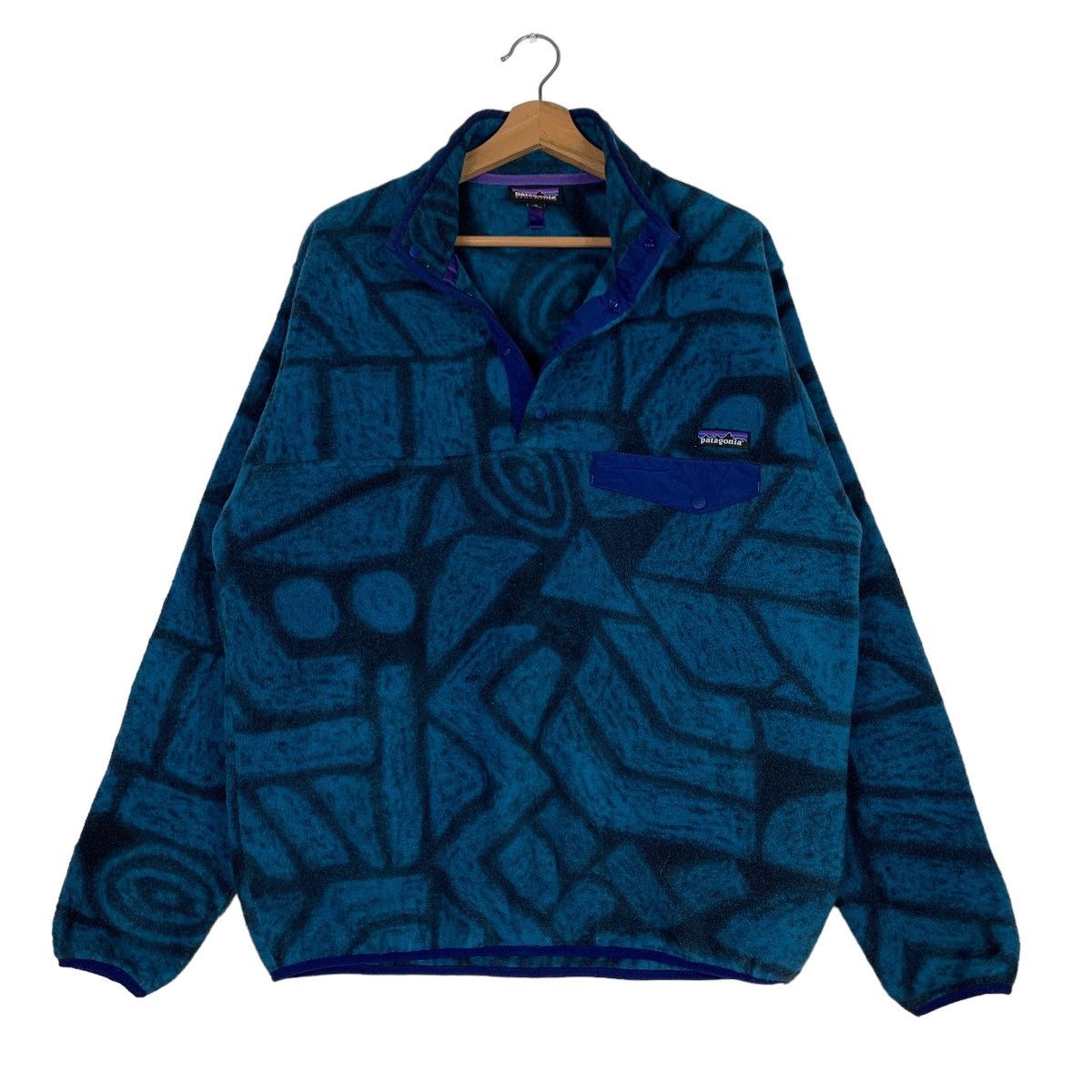 Patagonia PATAGONIA Turtle Neck Half Snap Button Fleece #0586-C27 Size US M / EU 48-50 / 2 - 9 Thumbnail