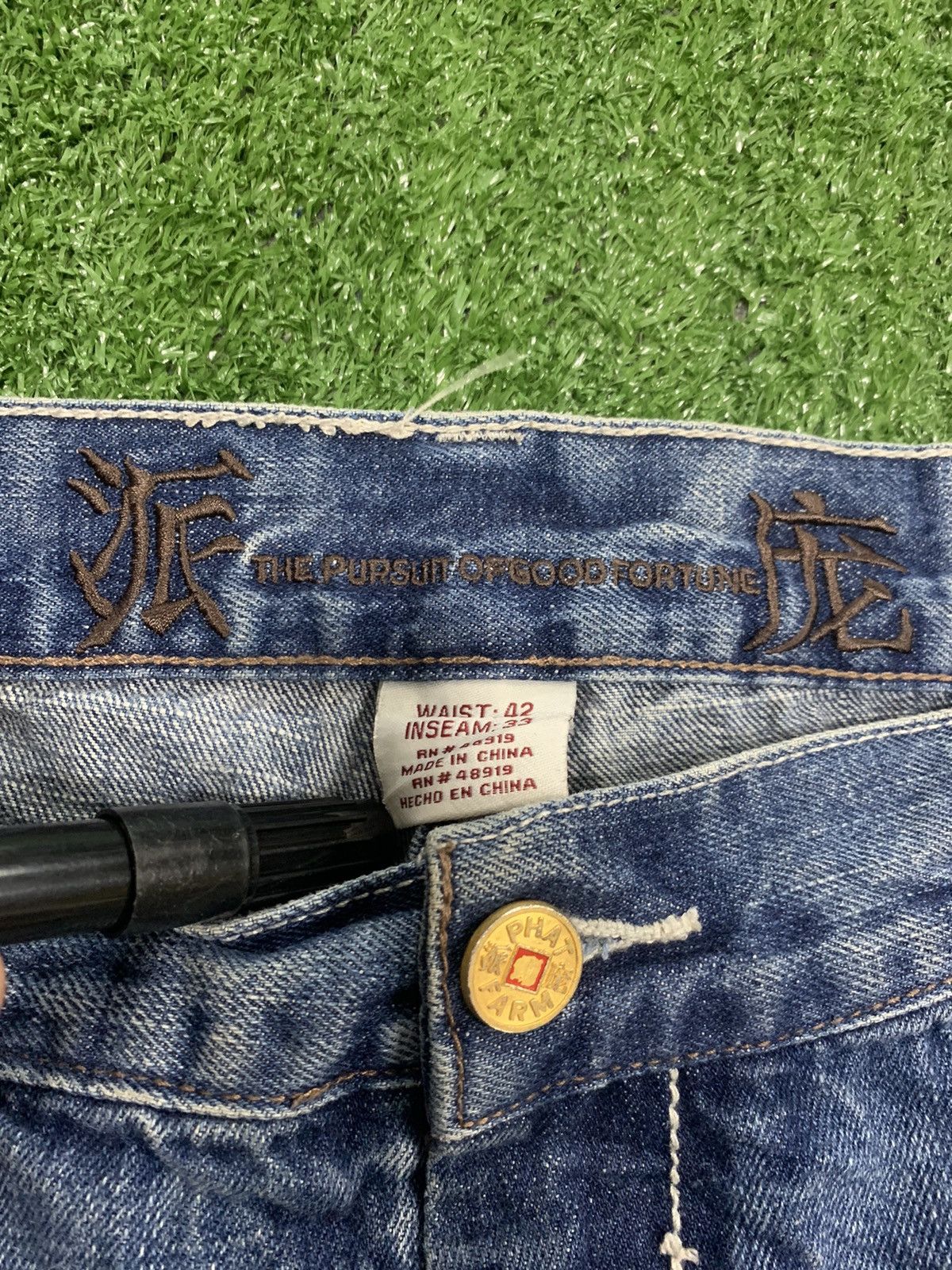 Phat Farm Phat Farm Y2K Baggy Denim Jeans Hip Hop Skate Fit Size US 42 / EU 58 - 7 Thumbnail