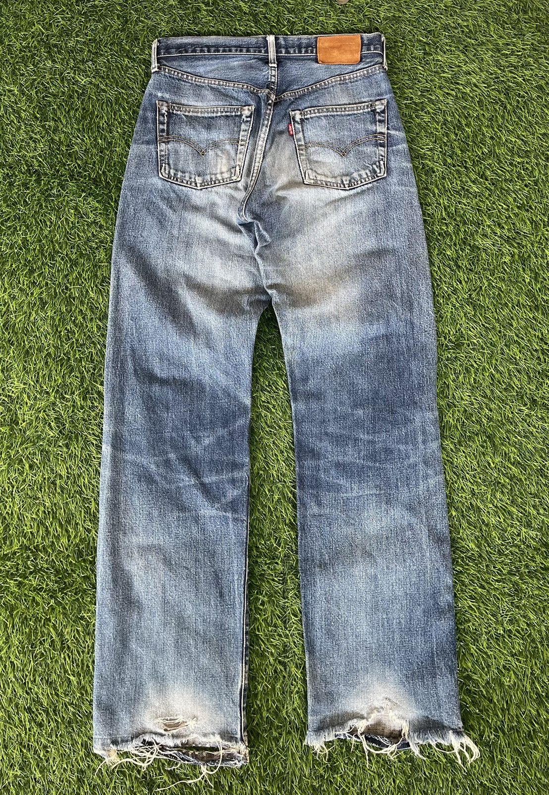 Levi's Vintage Clothing Vintage’90s TRASHED🔥LEVI’S 503B XX🔥BIG E SELVEDGE DENIM Size US 30 / EU 46 - 2 Thumbnail