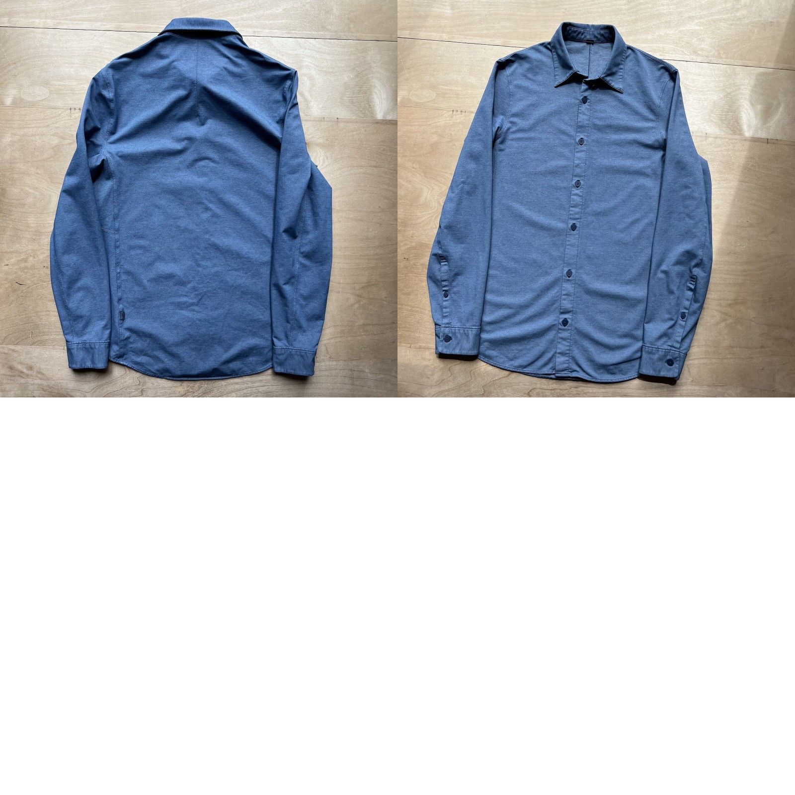 Lululemon Lululemon Button-Down Shirt S Blue Casual Workwear Cotton Lightweight All Seasons Button-Up Size US S / EU 44-46 / 1 - 8 Thumbnail
