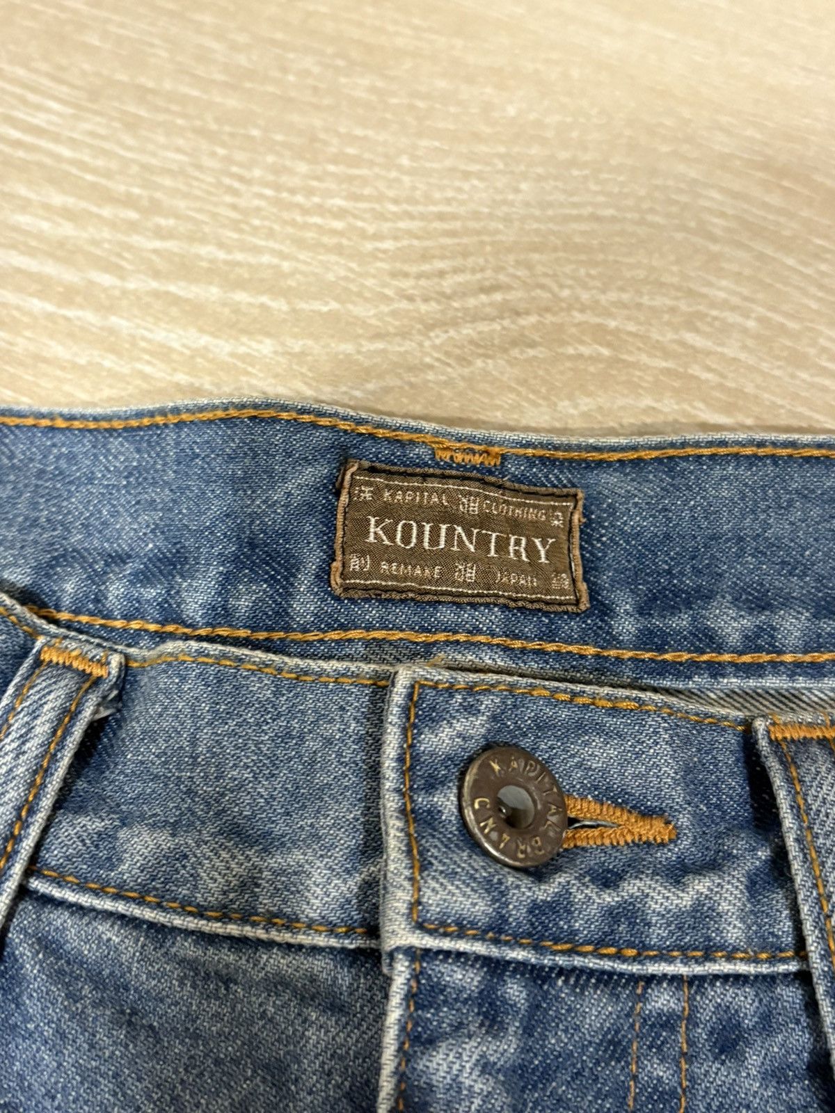 Kapital Kapital 14oz Denim Studs Remake Shorts Size US 36 / EU 52 - 3 Thumbnail