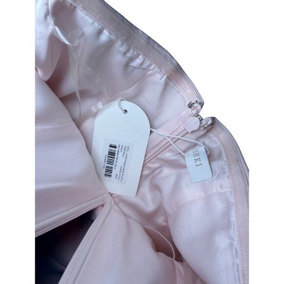 Other Meshki Orellia Strapless Suiting Mini Dress Soft Pink NWT $1 Size S / US 4 / IT 40 - 3 Thumbnail