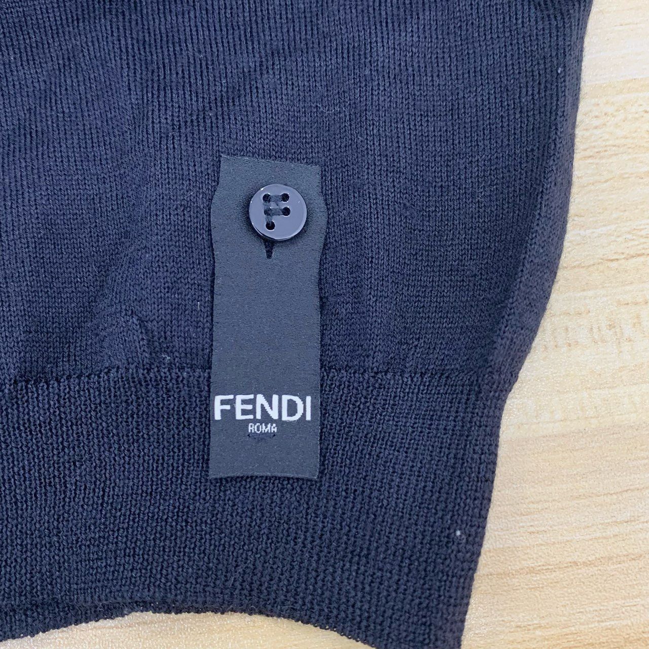 Fendi Fendi Black Little Monster Round-Neck Knit Sweater Size 46 L Size US S / EU 44-46 / 1 - 4 Thumbnail