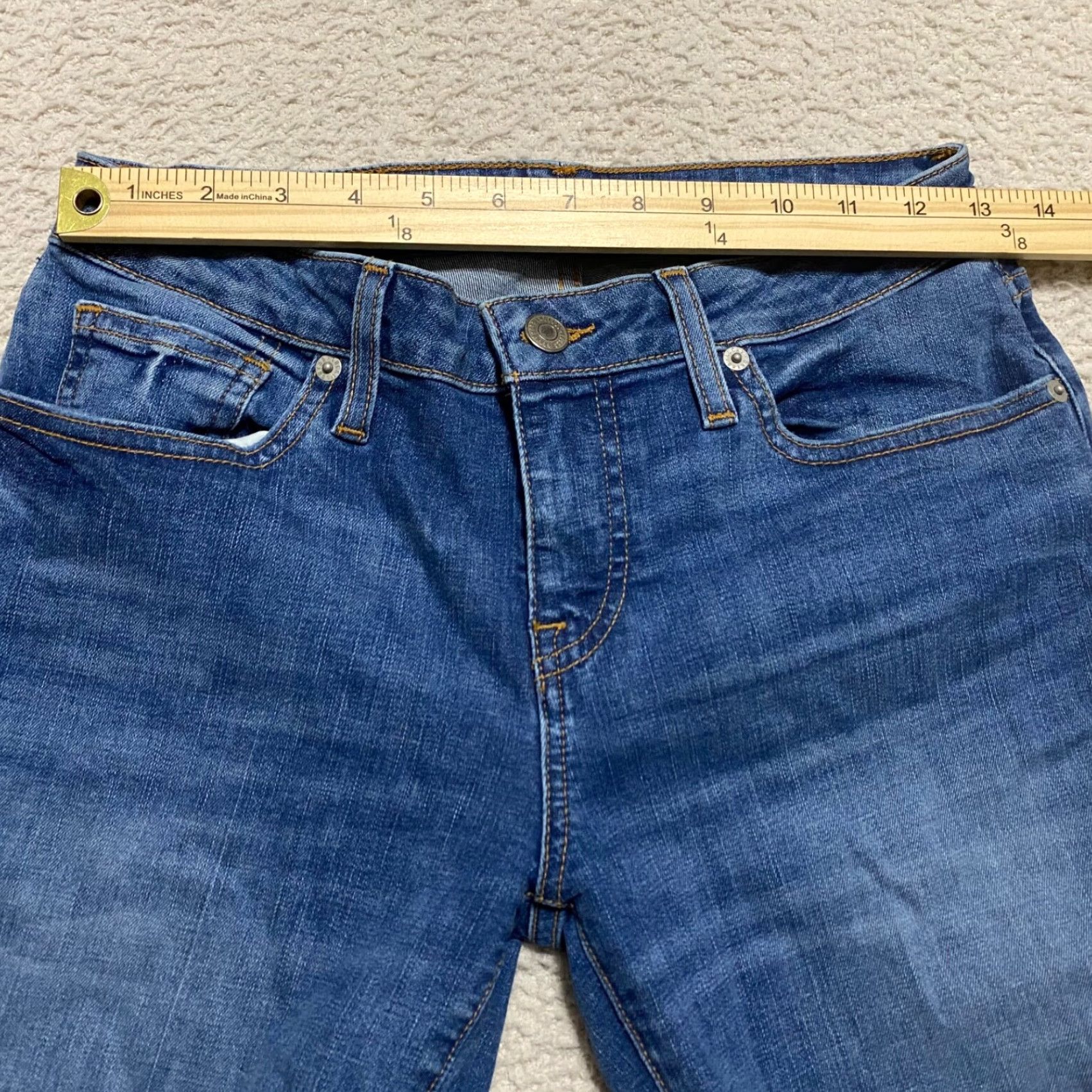 Lucky Brand Lucky Brand Jeans Womens 26x25 Low Rise Lolita Skinny Crop Dark Blue Denim 5-Pocket Regular Womens Boys Girls Mens Size 26" / US 2 / IT 38 - 5 Thumbnail