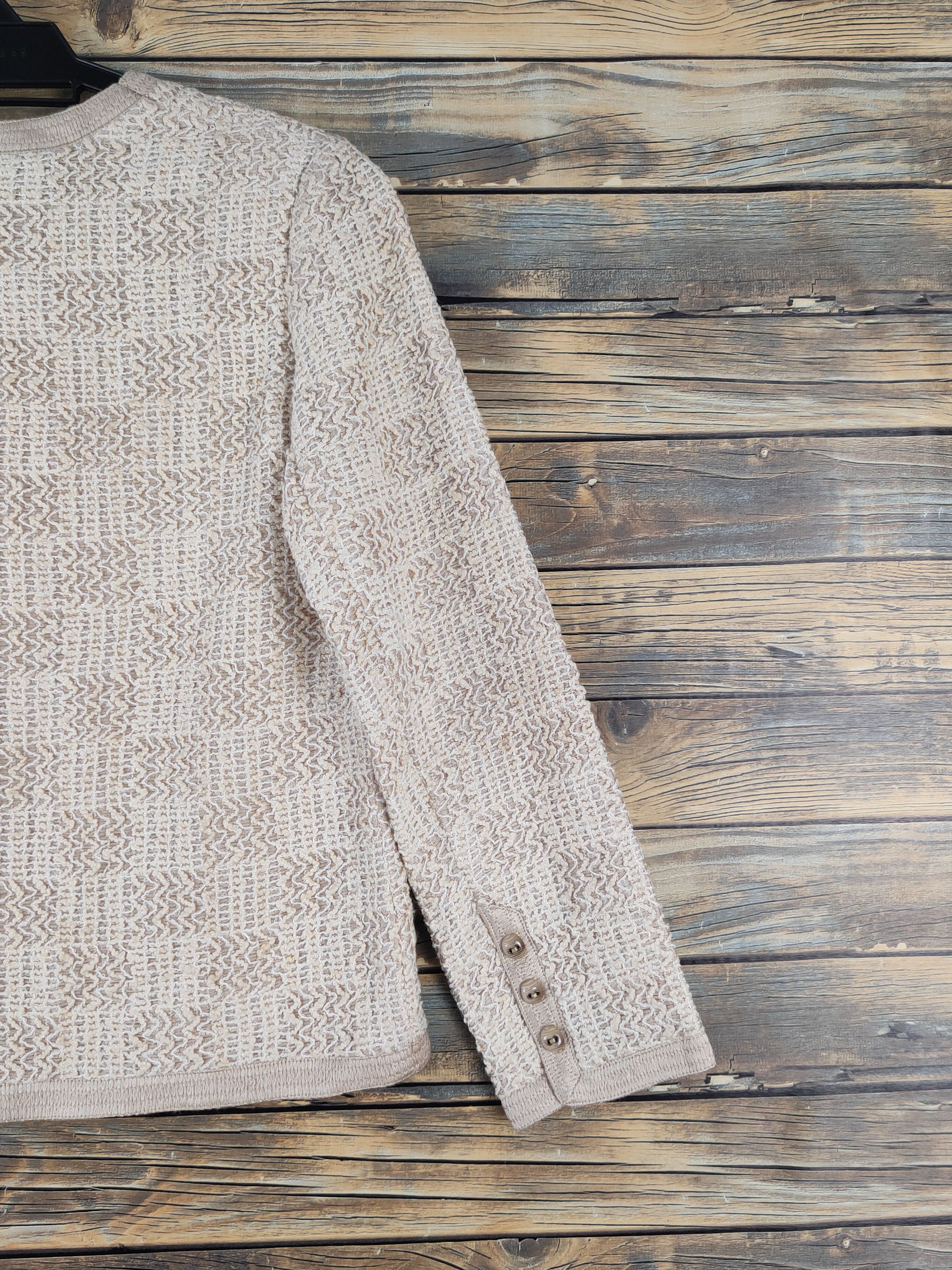 Homespun Knitwear × Japanese Brand Japanese Brand Light Brown Knitwear Cardigan #W1675 Size S / US 4 / IT 40 - 9 Thumbnail