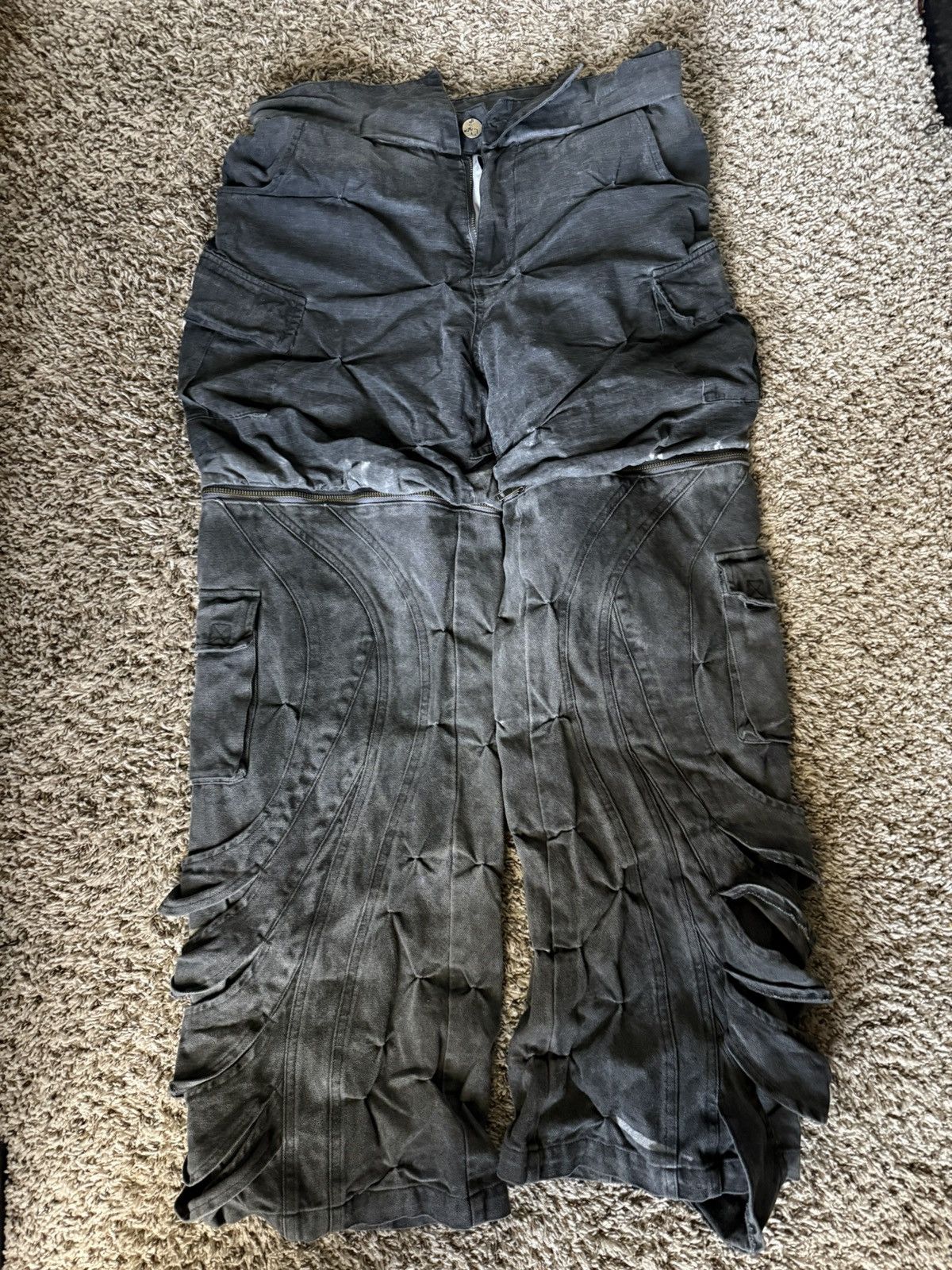 Bad Son Bad Son Oxygen Padded Canvas Pants Limestone | Grailed