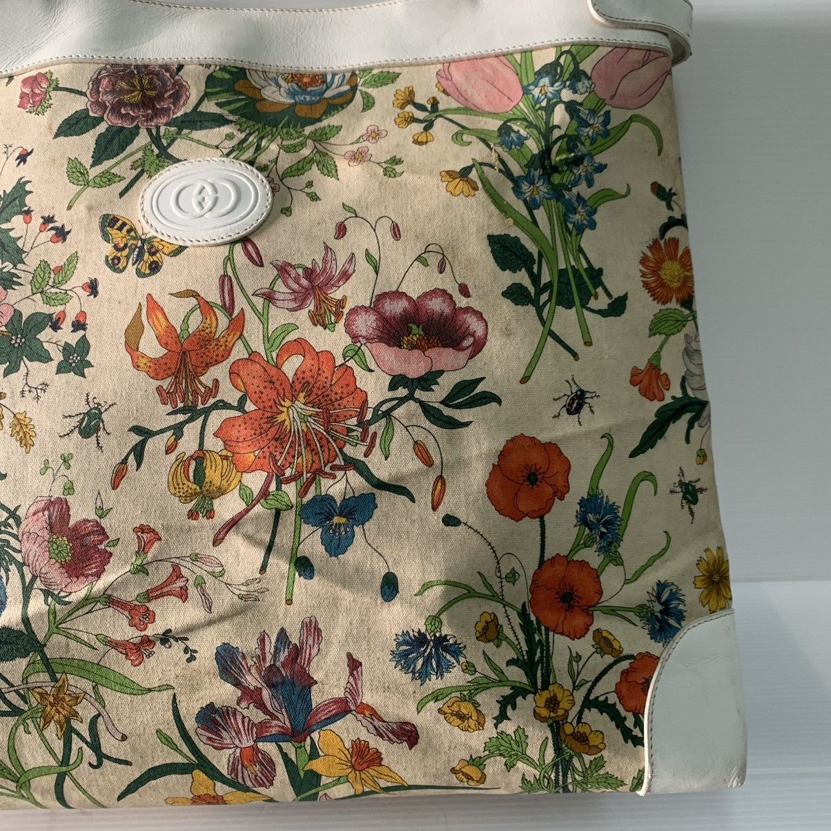 Gucci Gucci Floral Vintage Large Shoulder Bag Size ONE SIZE - 5 Thumbnail