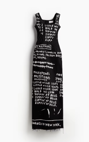 H&M Long Denim Corset-style Dress H&M x Basquiat Size XXS / US 00 / IT 34 - 5 Thumbnail