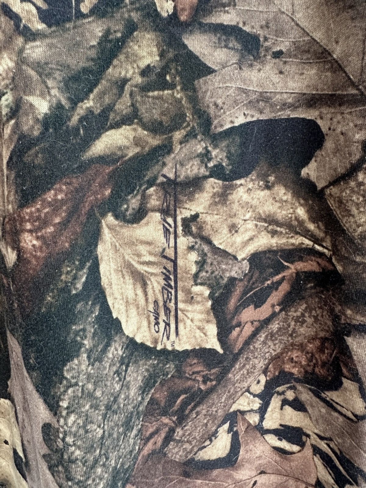Other Page Too! Big Timber Camo Tee - All Over Leaf Print L Size L / US 10 / IT 46 - 2 Thumbnail