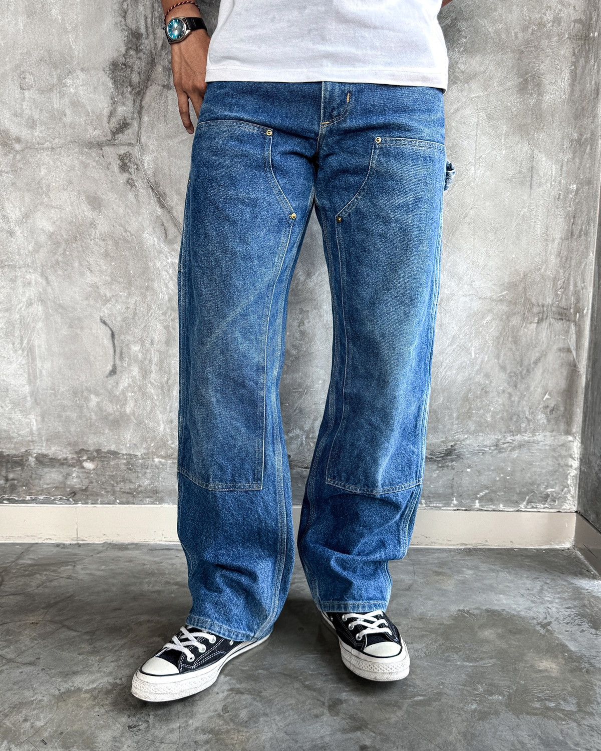 Carhartt 30x32 1996’s Crazy Vintage Carhartt Double Knee Jeans WU138 Size US 30 / EU 46 - 2 Thumbnail