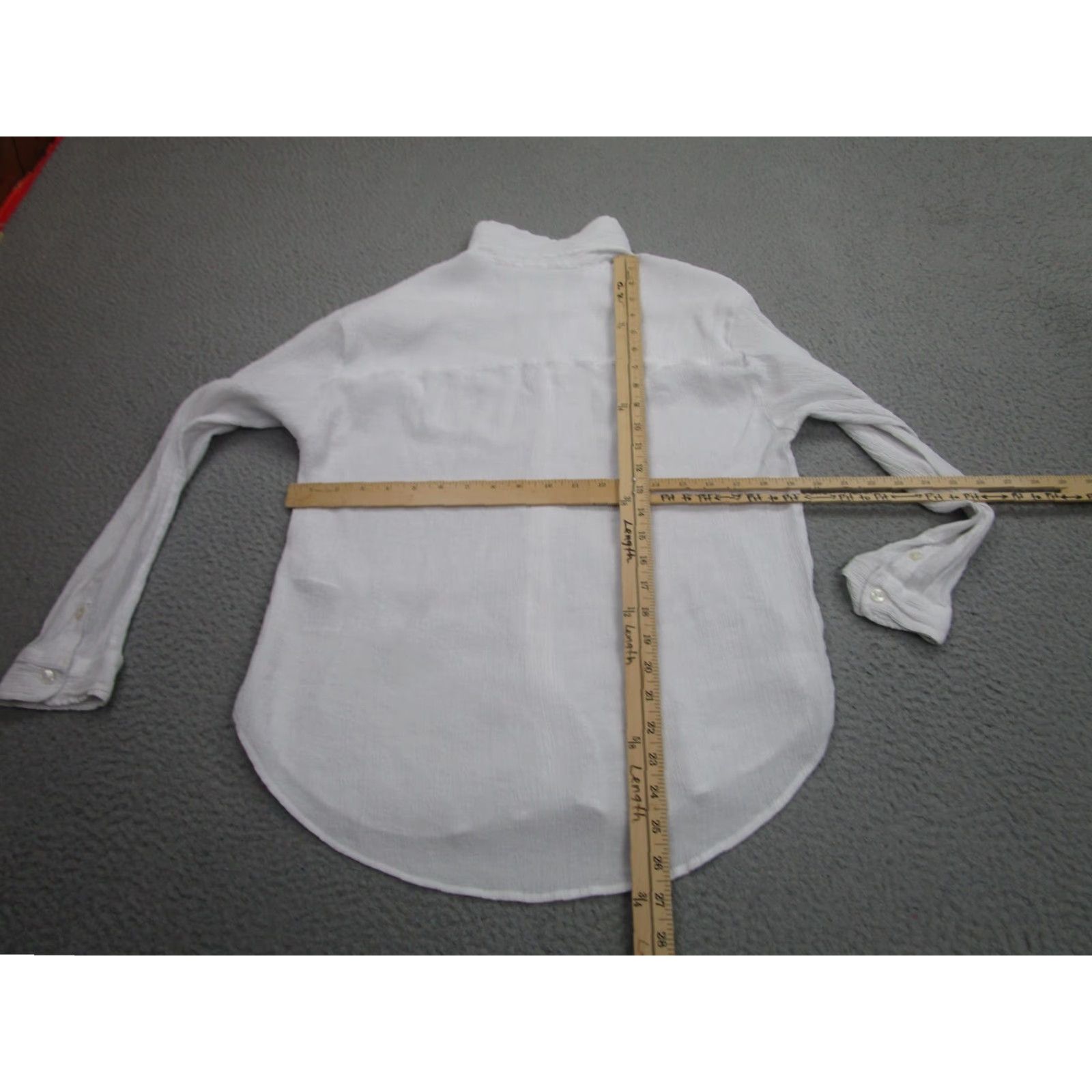 Abercrombie & Fitch Abercrombie & Fitch Shirt Womens M White Oversized Gauze Button Coastal beach Size M / US 6-8 / IT 42-44 - 7 Thumbnail