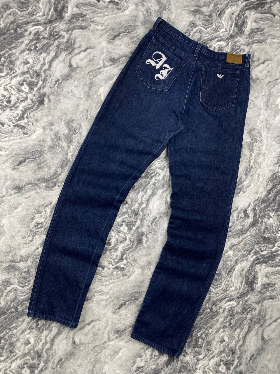 Armani Vintage Armani Jeans Denim Jeans Big Logo Size US 32 / EU 48 - 1 Thumbnail