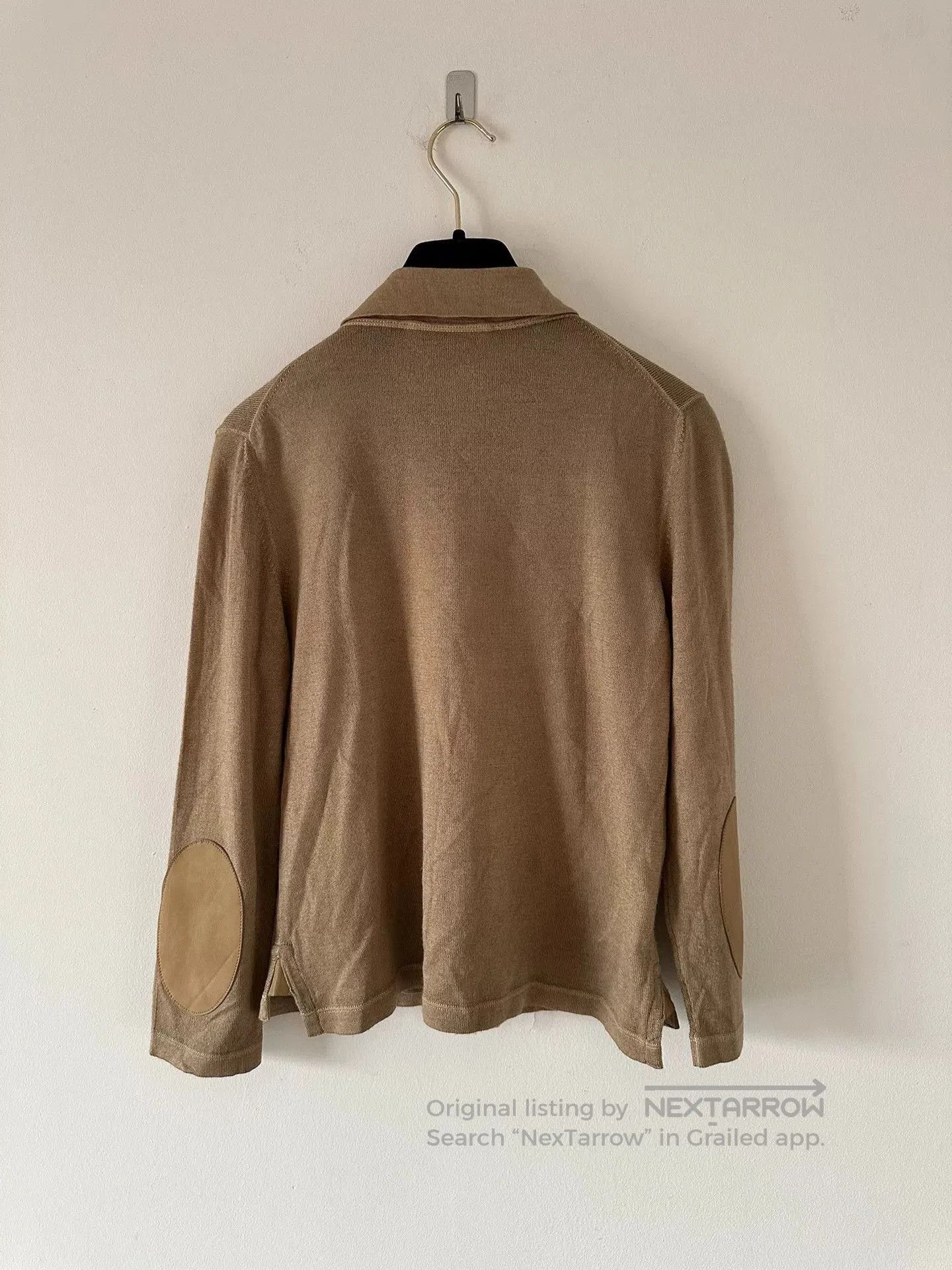 Prada Prada Runway Women's Khaki Knit Polo. Size M / US 6-8 / IT 42-44 - 3 Thumbnail