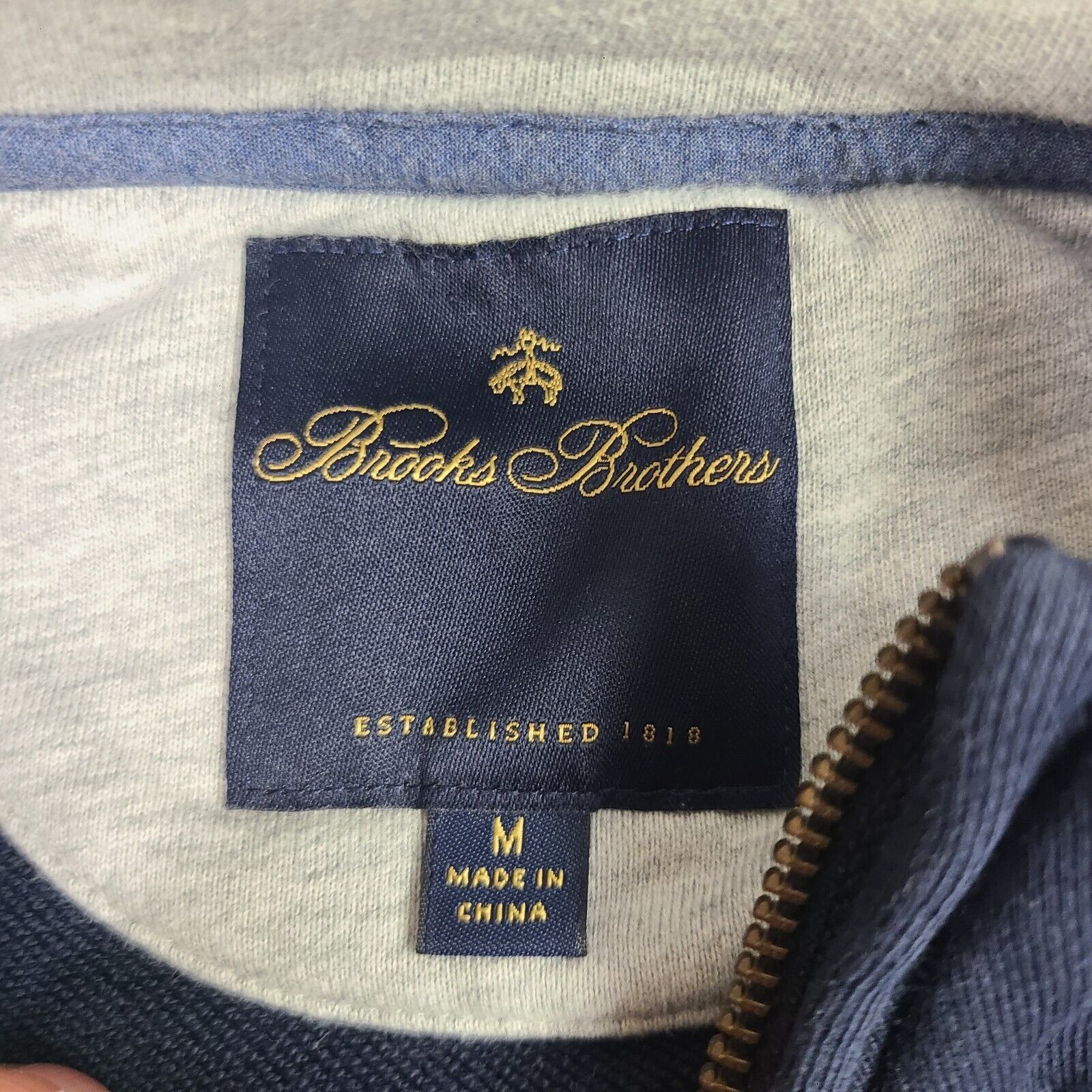 Brooks Brothers Brooks Brother Men's Sweater Navy Blue Size Sz Med Pullover Size US M / EU 48-50 / 2 - 4 Thumbnail