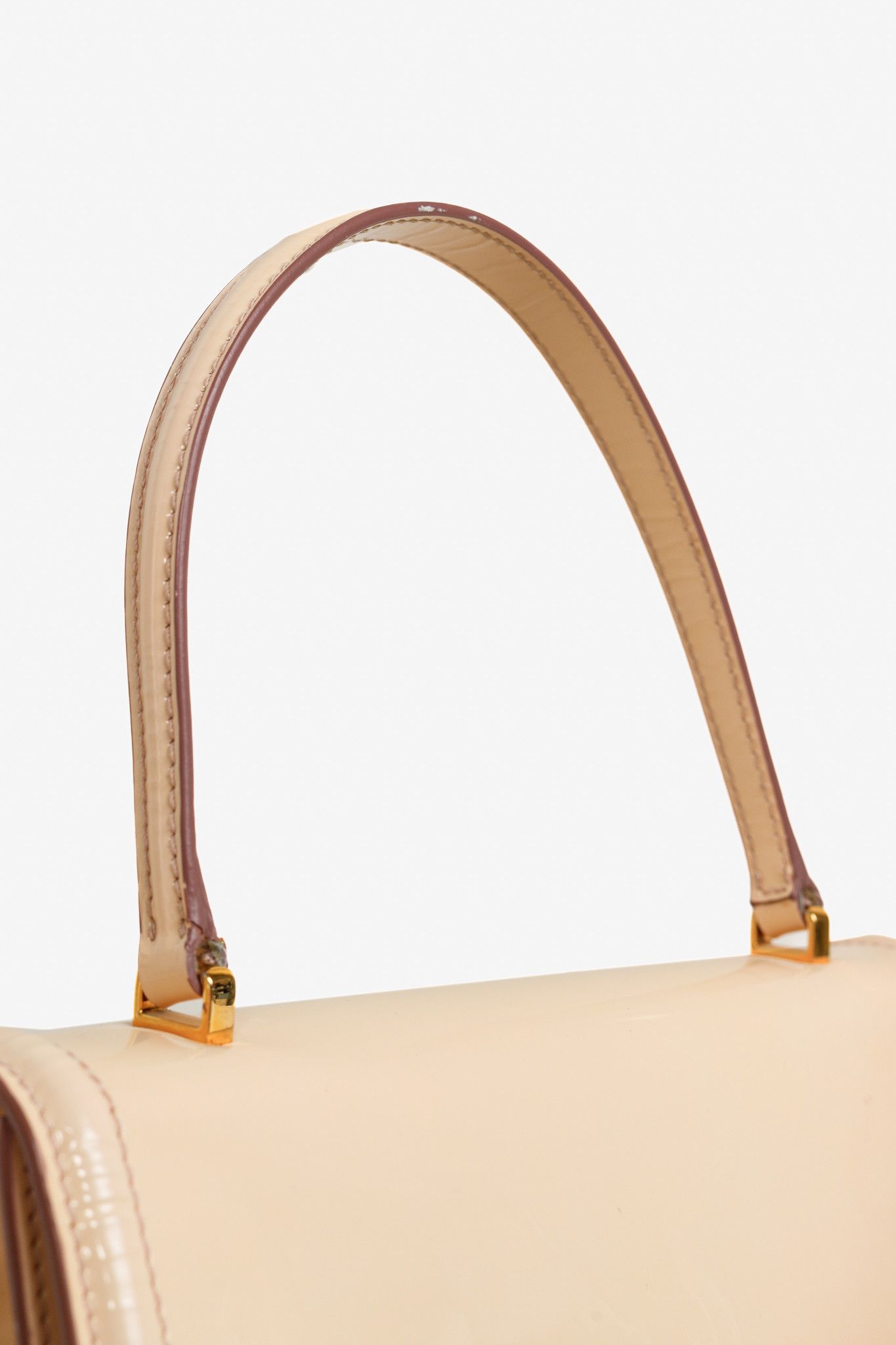 Miu Miu Miu Miu Gemma Vernice Leather Top-Handle Flap Bag Size ONE SIZE - 6 Thumbnail