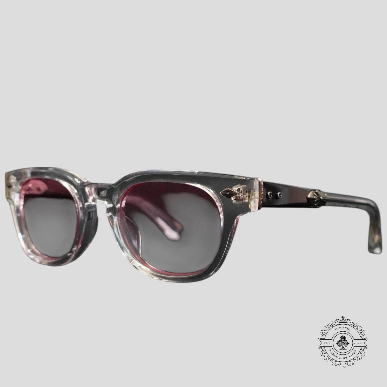 Chrome Hearts Chrome Hearts Jenna Tail Yea Glasses in Clear/Silver Size ONE SIZE - 1 Thumbnail