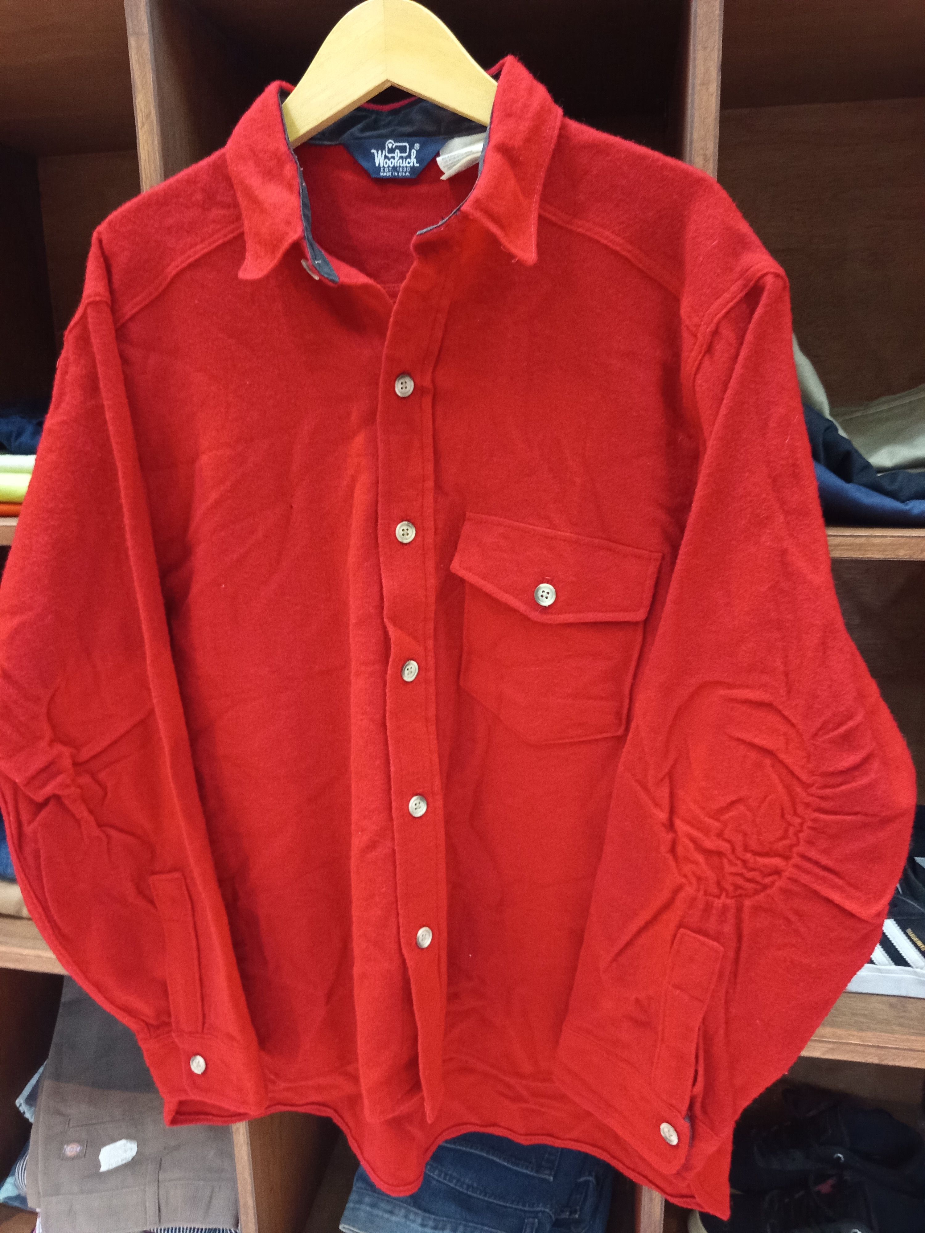 Vintage 1980s Woolrich Wool Shirt Jacket Size US L / EU 52-54 / 3 - 2 Thumbnail