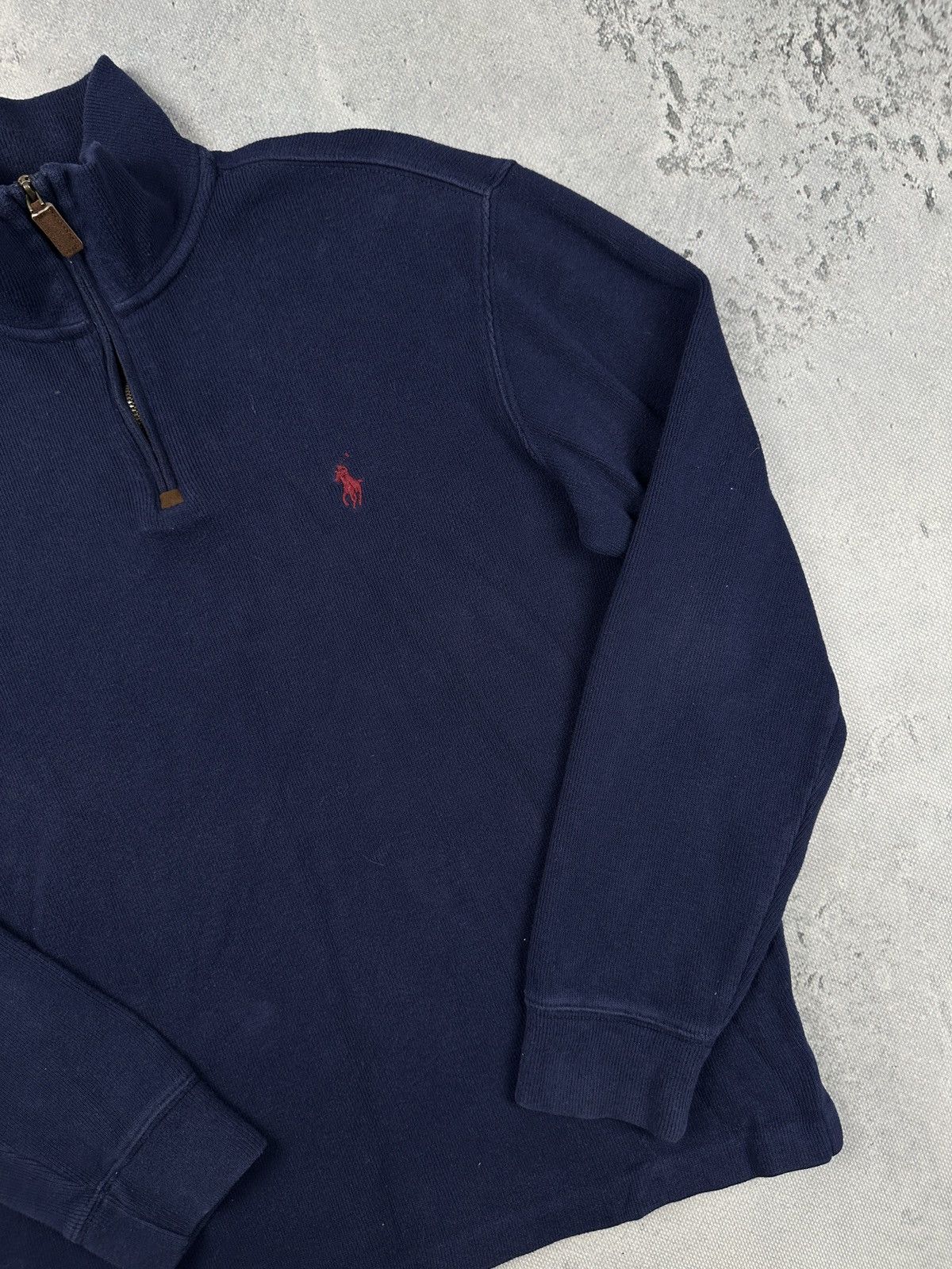 Polo Ralph Lauren Polo Ralph Lauren Quarter Zip Sweatshirt Navy Red Pony y2k Size US S / EU 44-46 / 1 - 3 Thumbnail