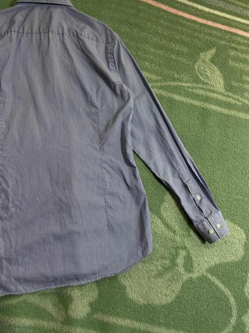 Hugo Boss × Vintage HUGO BOSS Shirt Striped Long Sleeved Light Cotton Size US M / EU 48-50 / 2 - 9 Thumbnail