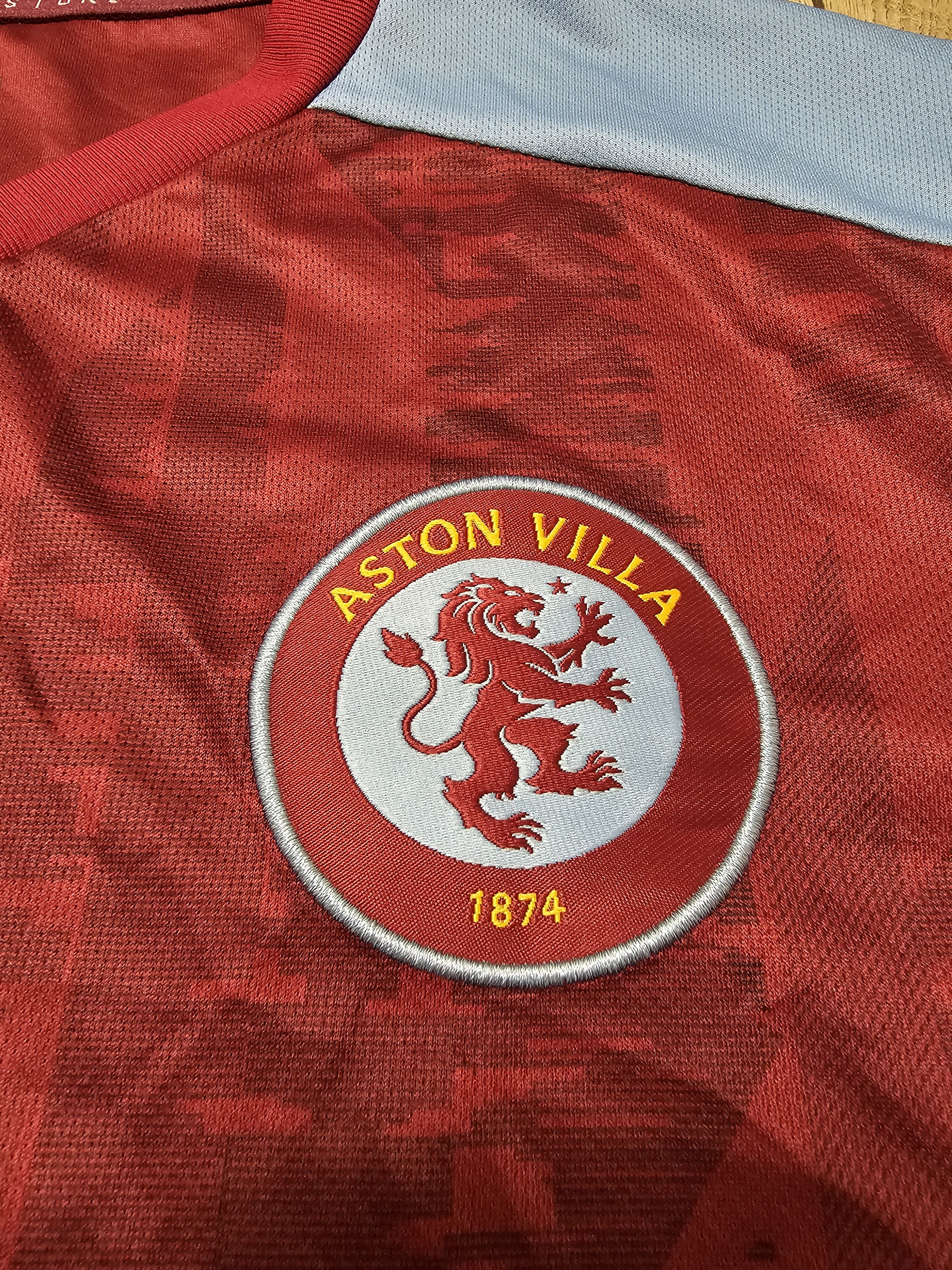 All Sport ASTON VILLA 2023 2024 HOME FOOTBALL SHIRT SOCCER JERSEY Size US L / EU 52-54 / 3 - 4 Thumbnail