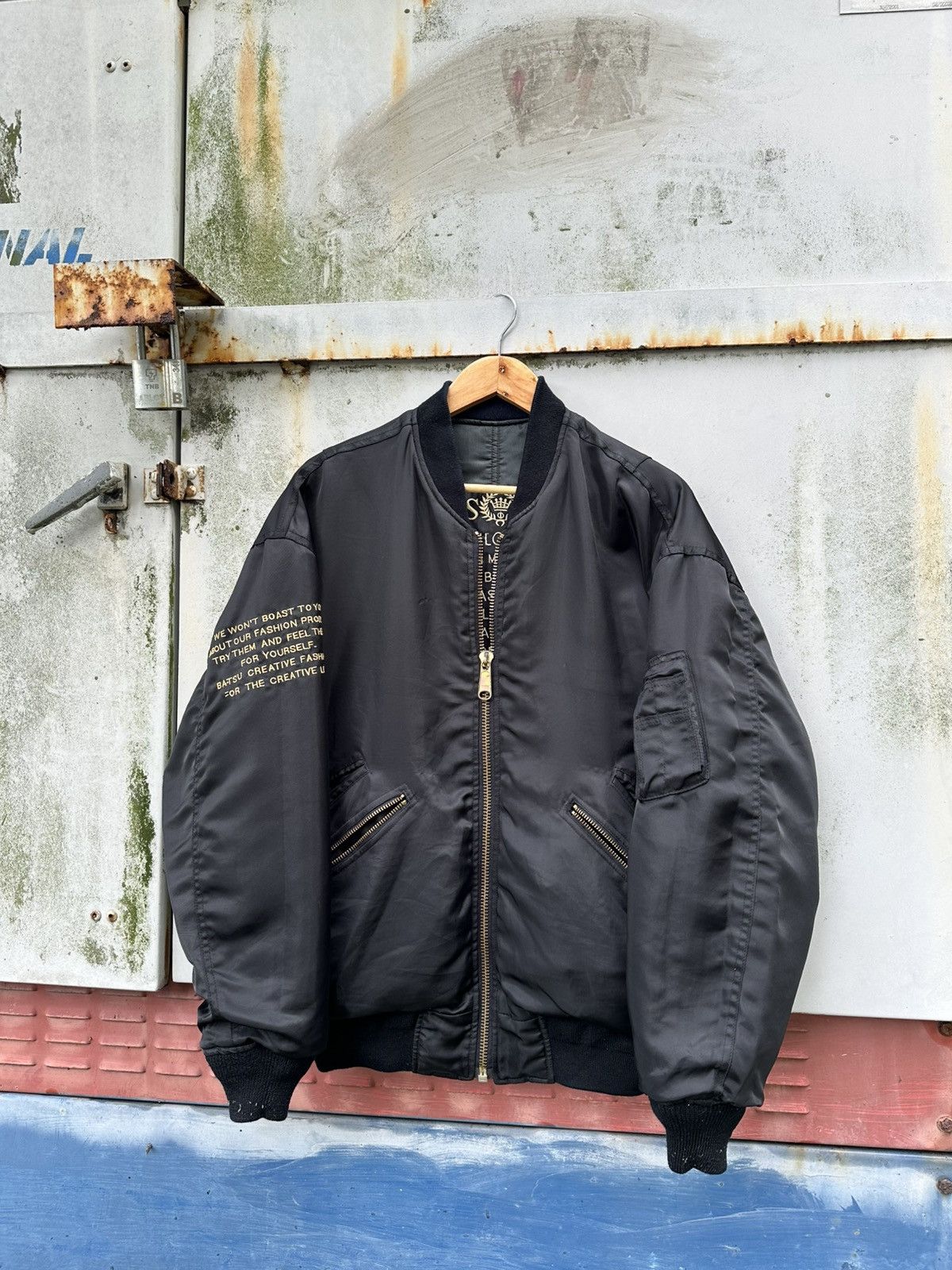 Vintage 👹Vintage Bat-Su Reversible Bomber Jacket Size US L / EU 52-54 / 3 - 2 Thumbnail