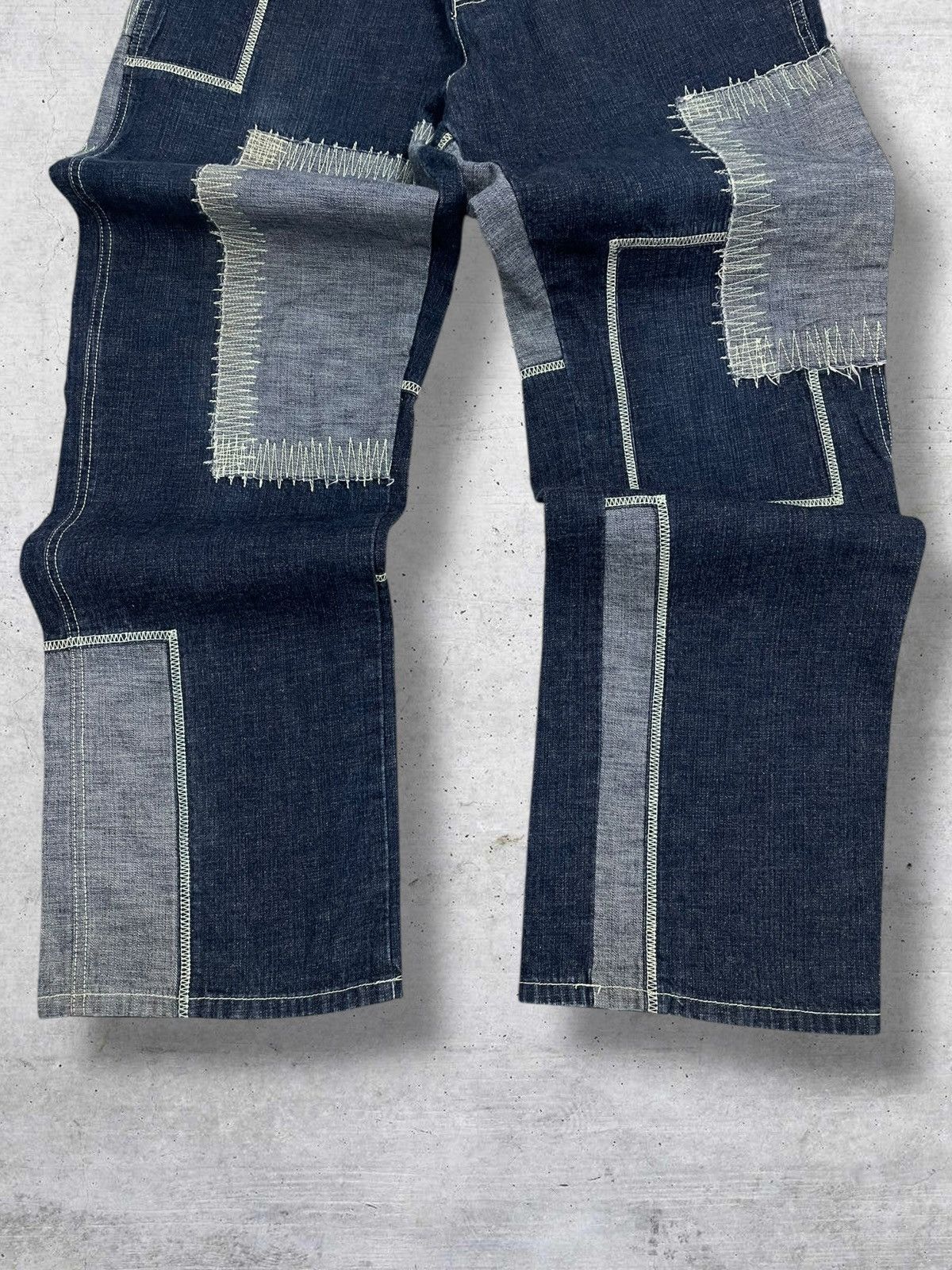 Hysteric Glamour VINTAGE PHAT FARM 90S OG JAPAN DESIGNER PATCHWORK DENIM Size US 32 / EU 48 - 3 Thumbnail