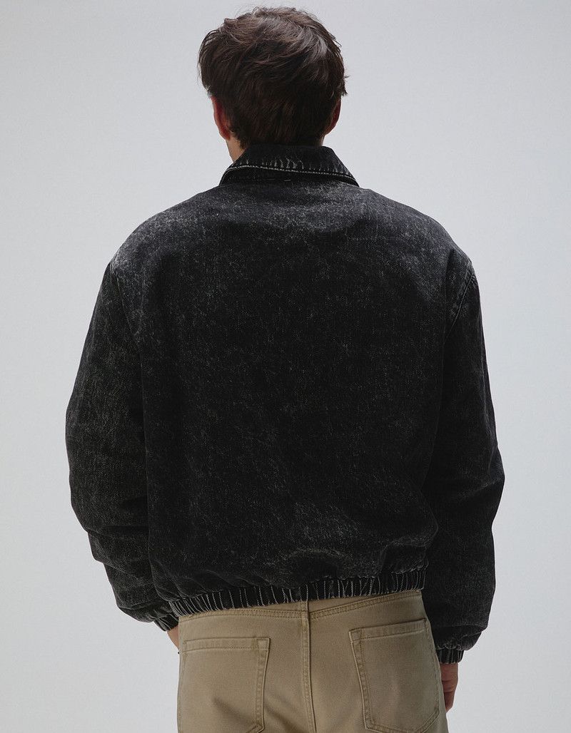 Tillys acid washed denim oversize bomber jacket Size US S / EU 44-46 / 1 - 6 Thumbnail