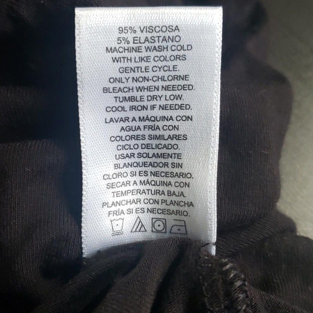 Designer CT551 Ellen Tracy Ladies Black Short Sleeve T-shirt M Size M / US 6-8 / IT 42-44 - 5 Thumbnail