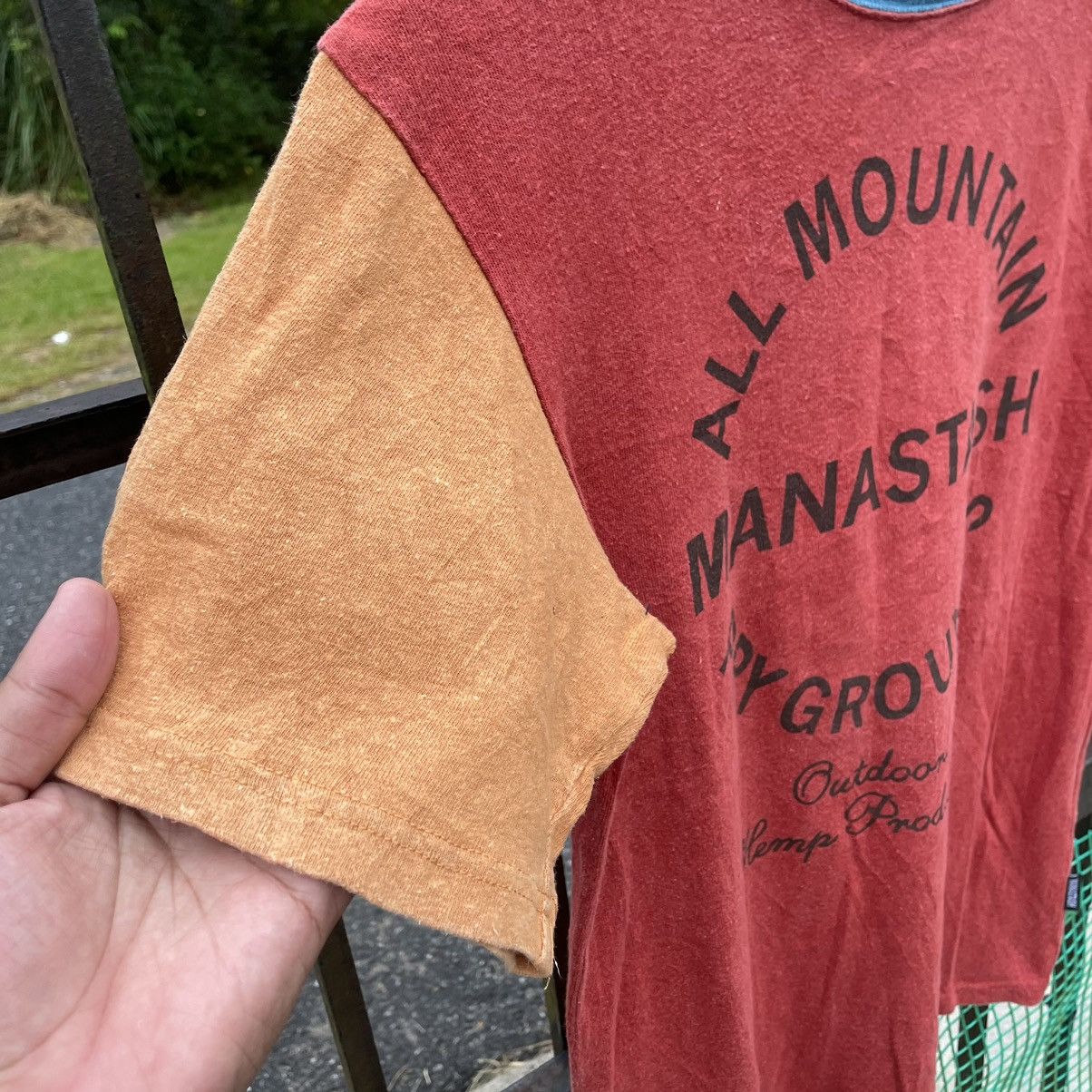 Japanese Brand × Manastash × Vintage 🔥🔥Vintage Manatash Big Logo Pry Ground Tricolour Tee Size US M / EU 48-50 / 2 - 5 Thumbnail