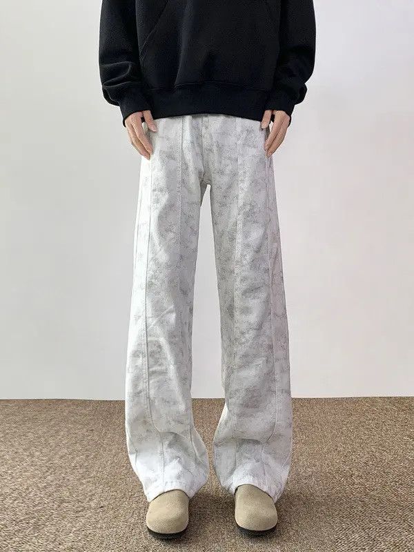 Japanese Brand Retro loose slightly flared wide leg jeans Size US 32 / EU 48 - 4 Thumbnail