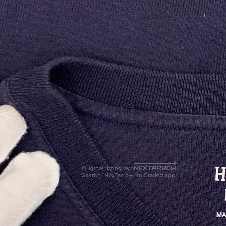 Hermes Hermes Dark blue buckle print cotton round neck short slee Size XS / US 0-2 / IT 36-38 - 7 Thumbnail