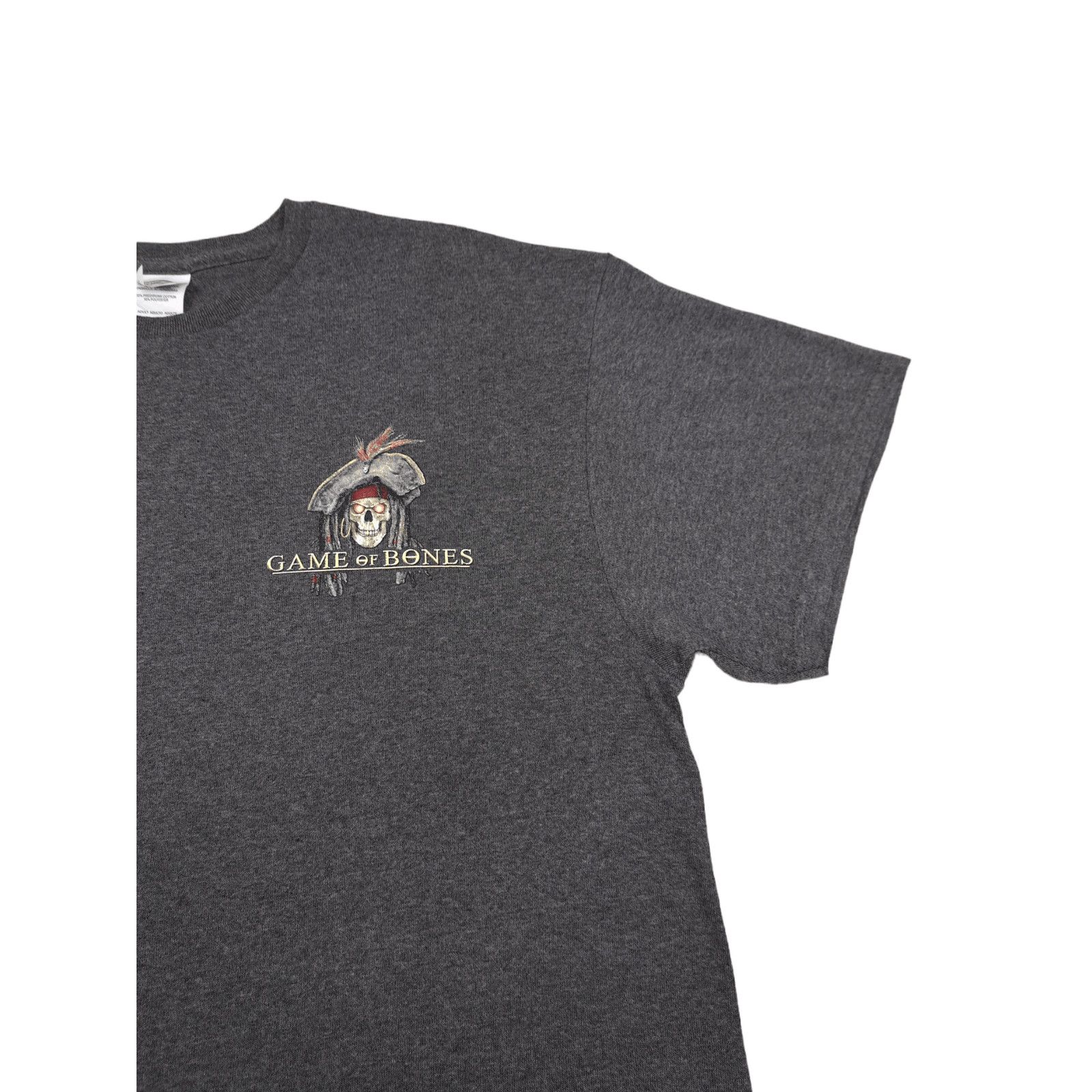 Vintage Vintage Game of Bones Thrones Parody Skull Art T-shirt Size US L / EU 52-54 / 3 - 5 Thumbnail