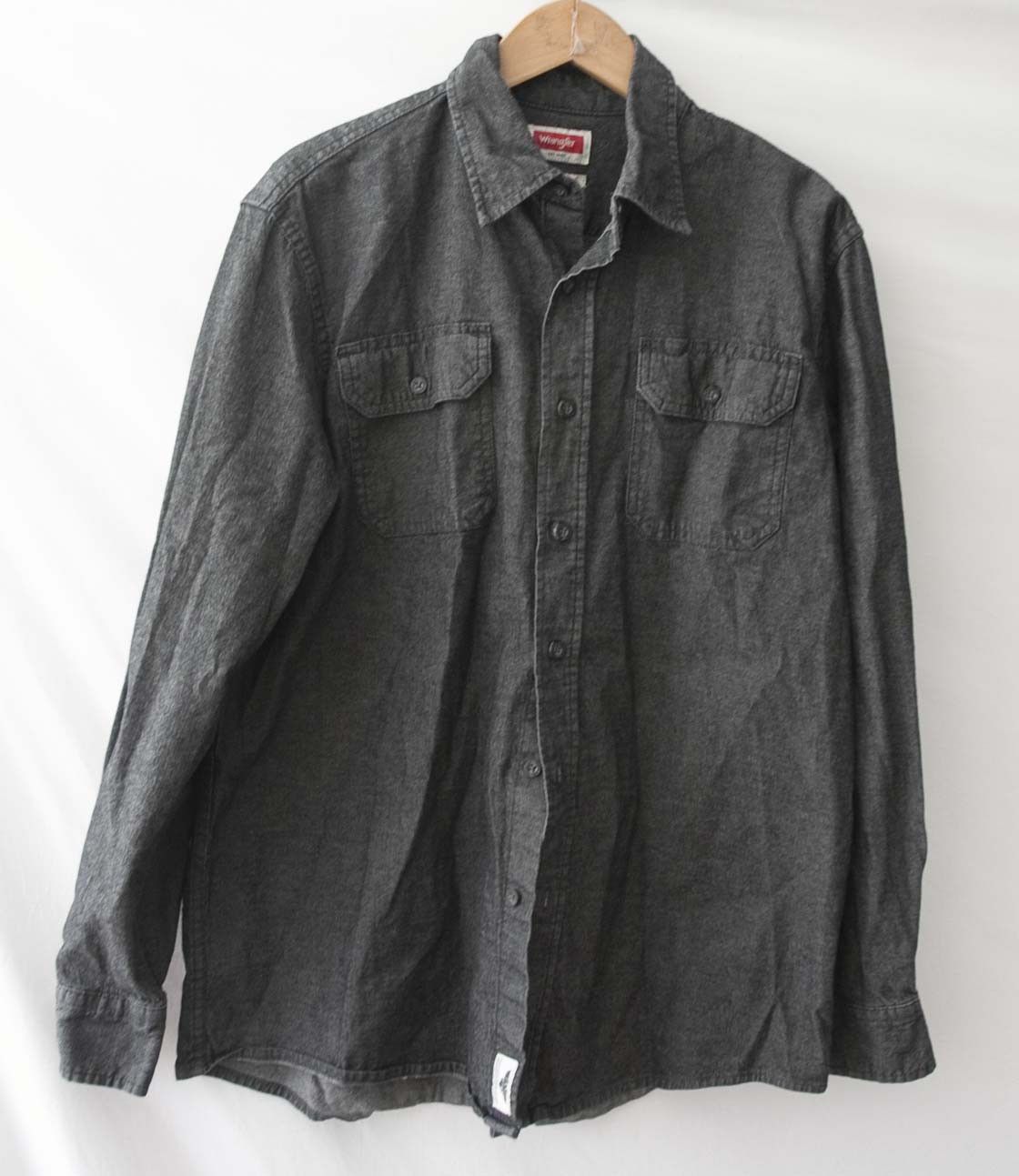 Wrangler Wrangler Shirt Chambray Denim Size M Dark Gray Size US M / EU 48-50 / 2 - 2 Thumbnail