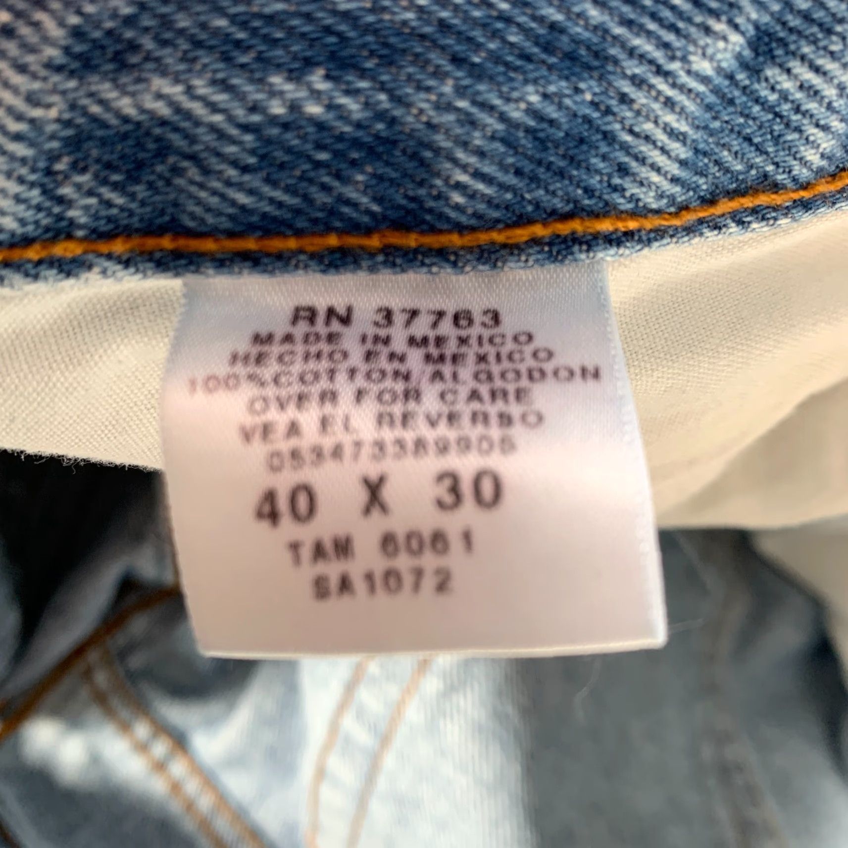 Vintage VINTAGE Member's Mark Jeans Mens 40 x 30 Regular Denim Blue 80s 90s Jean Mens Boys Womens? Size US 40 / EU 56 - 5 Thumbnail