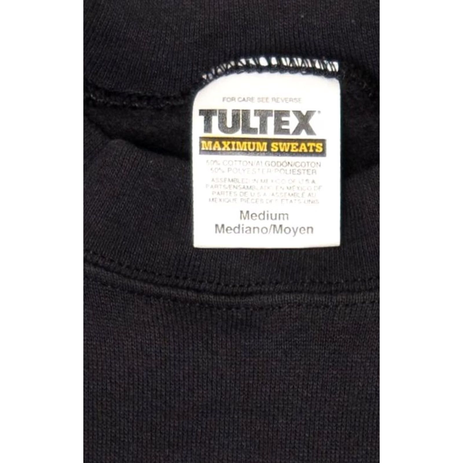 Tultex VINTAGE Embroidered "I Survived 50 Years With Nate" Tultex Raglan Sweatshirt Mens Medium Black 1990s Size US M / EU 48-50 / 2 - 3 Thumbnail
