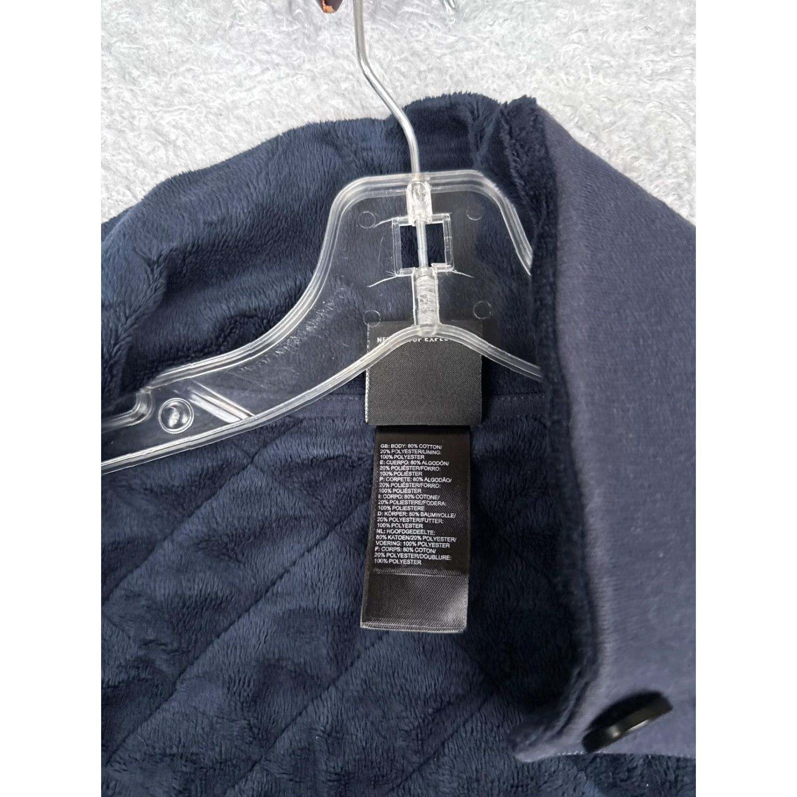 The North Face The North Face Jacket Womens Large Blue Quilted Fleece Lined Zip Coat Size L / US 10 / IT 46 - 4 Thumbnail