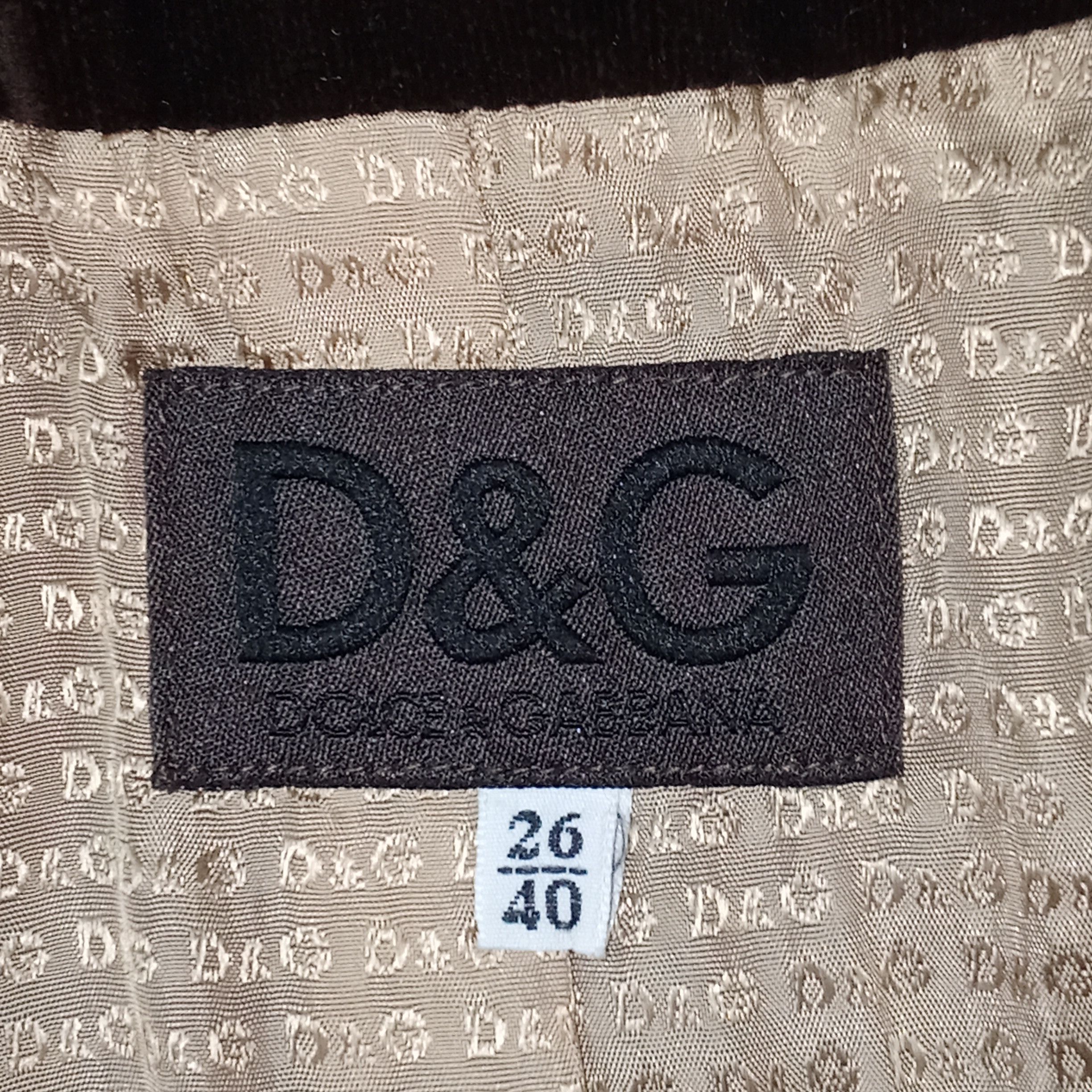 Dolce & Gabbana Archive - D&G Velvet Chocolate Long Coat Size M / US 6-8 / IT 42-44 - 7 Thumbnail