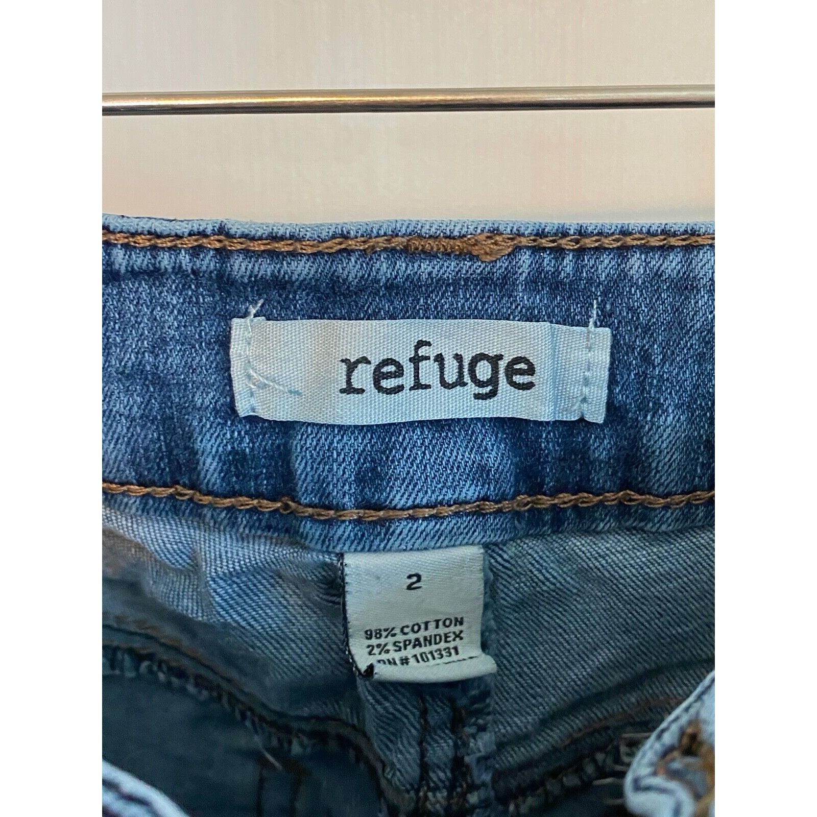 Other Refuge Women’s Size 2 Distressed Skinny Jeans Blue GUC Size 26" / US 2 / IT 38 - 4 Thumbnail