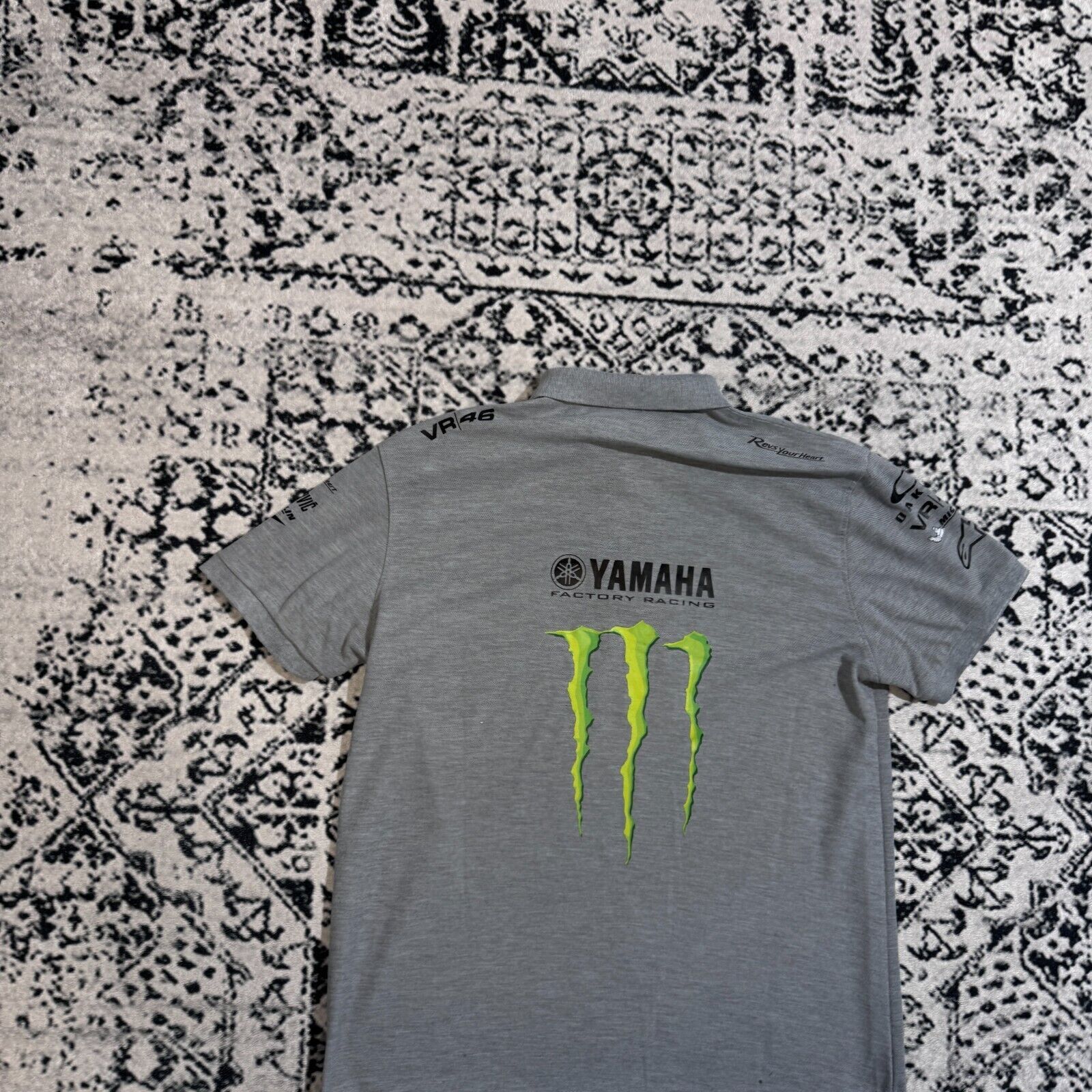 Vintage × Yamaha Vintage Gray Cotton Polo Shirt Size L Yamaha Oakley Sport Size US L / EU 52-54 / 3 - 8 Thumbnail